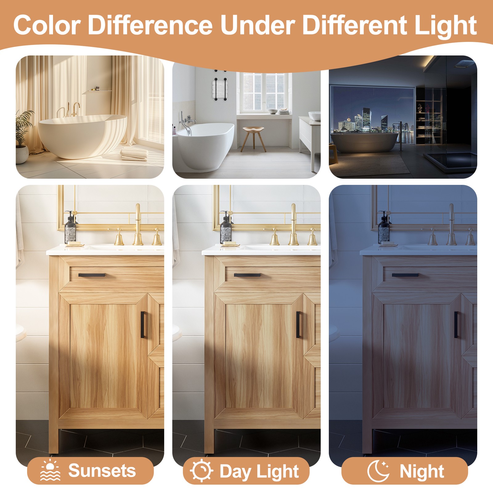 30″ Bathroom Vanity Solid Wood Frame W/Soft Close Door 2 Drawers Storage Cabinet