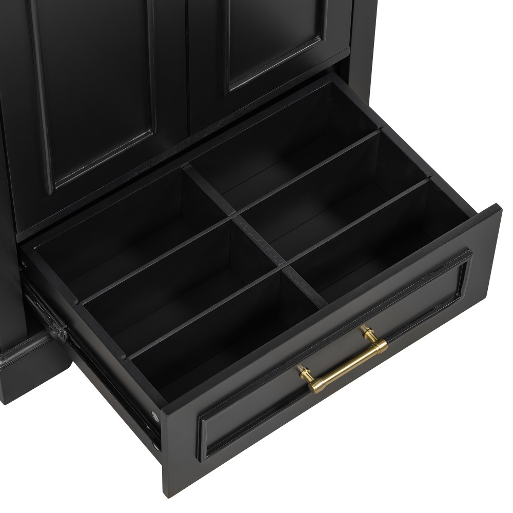 24″Bathroom Vanity with Sink MDF Cabinet with Solid Wood Frame, 1 Divided Drawer