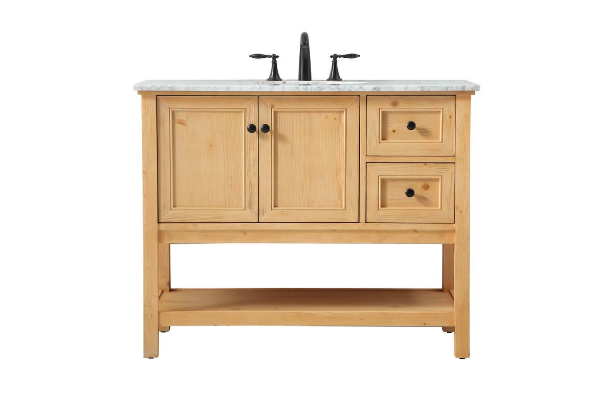 Elegant Lighting VF27042 Metropolis 42″ – Natural Wood