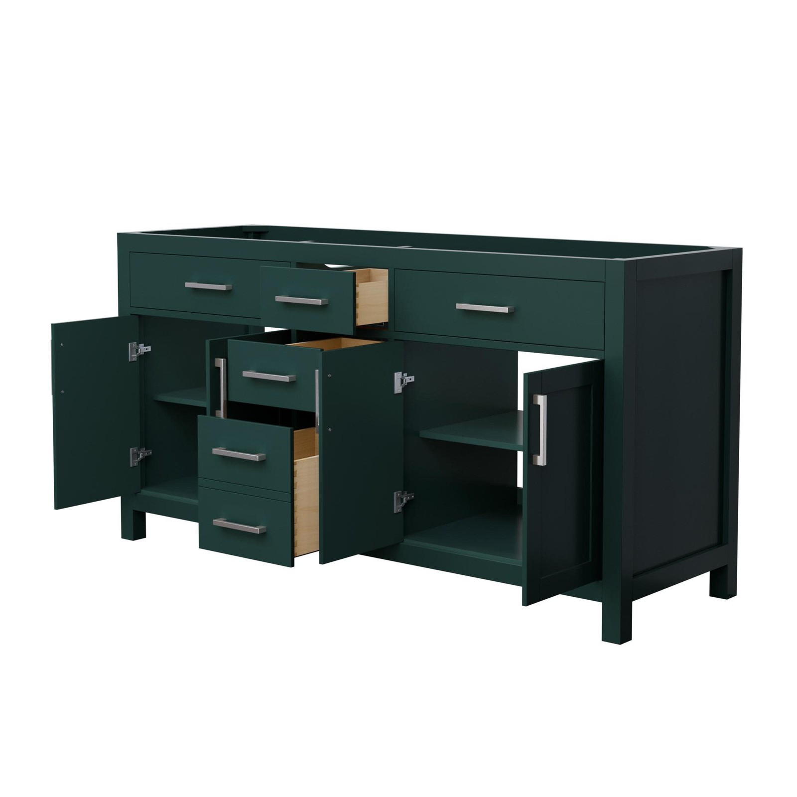 Wyndham Collection WCG242466D-CX-MXX Beckett 65″ Double – White / Brushed Gold