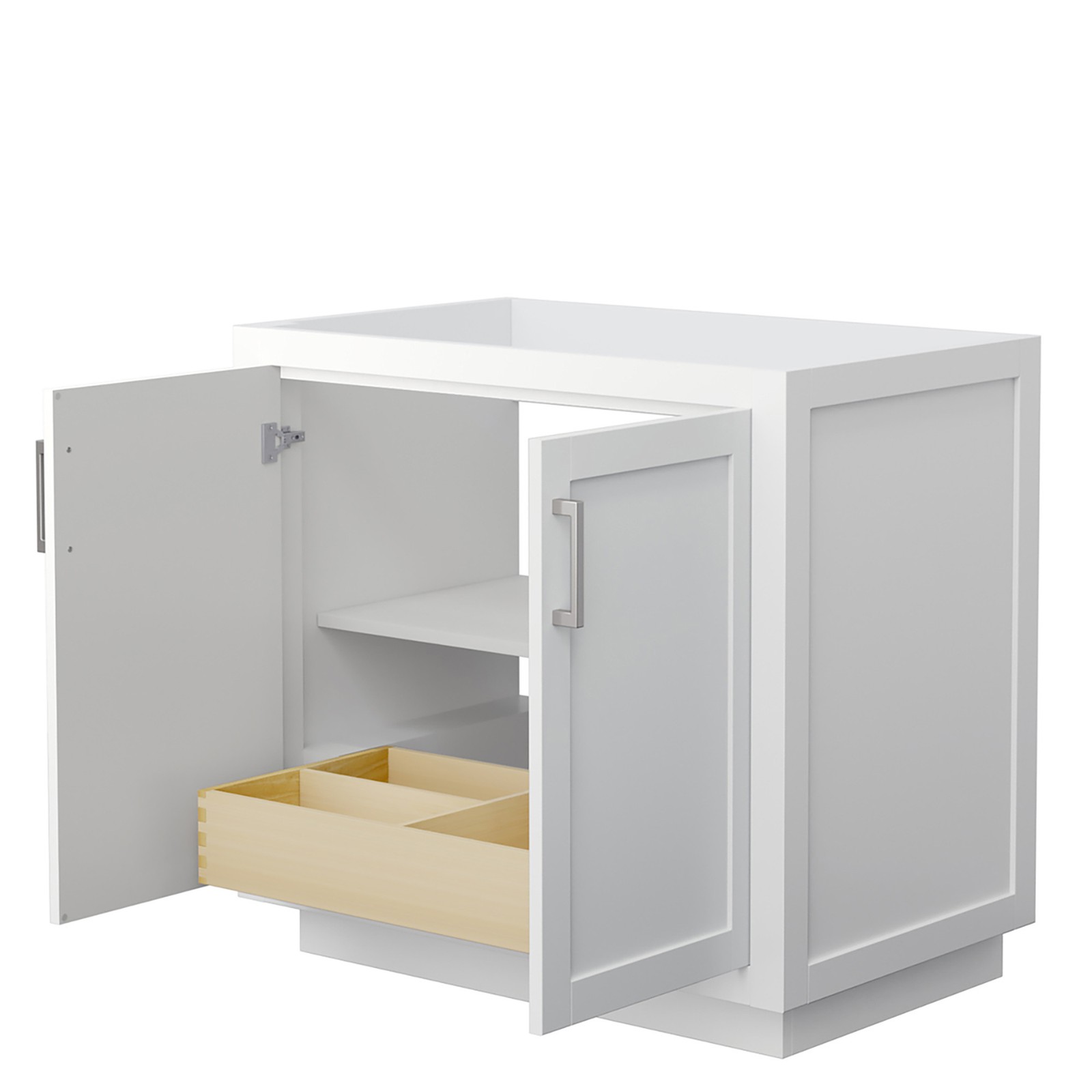 Wyndham Collection WCF2929-36S-CX-MXX Miranda 36″ Single – White / Brushed Gold