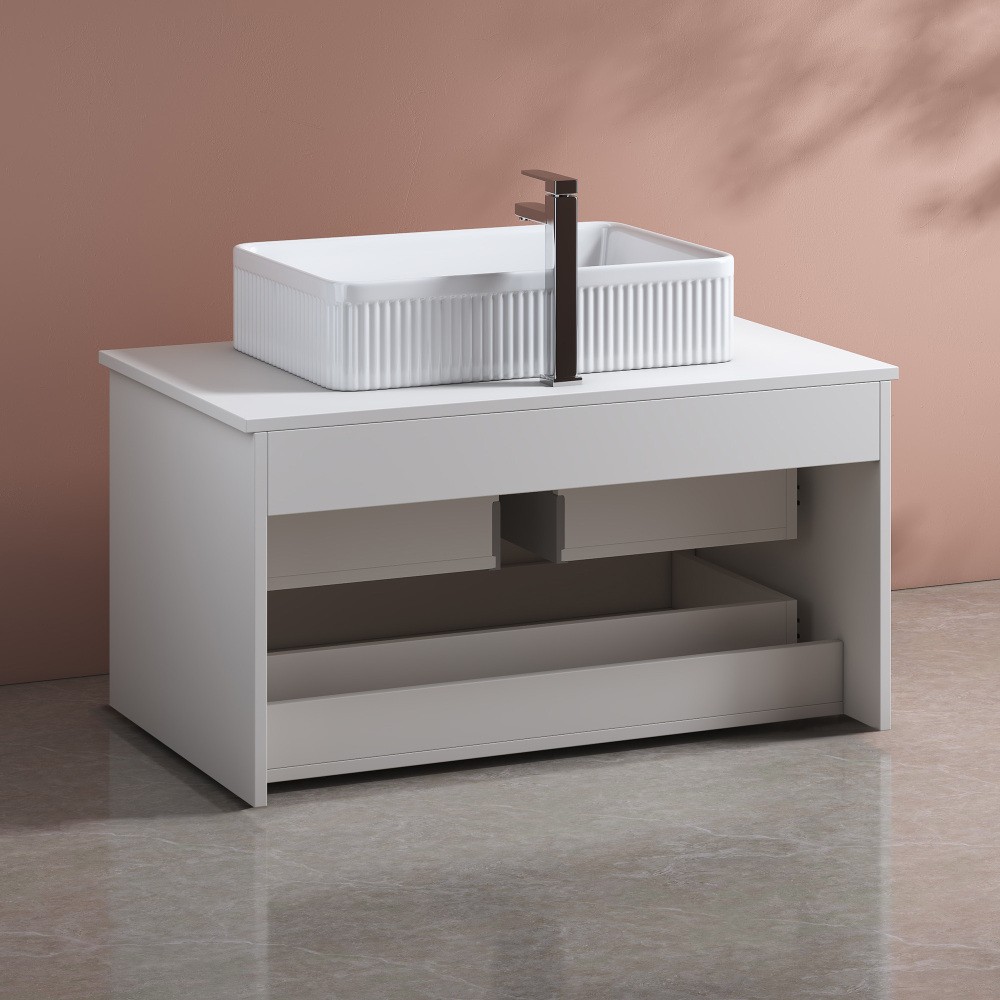 31.5 Inches Floating Single Small Bathroom Vanity with Sink