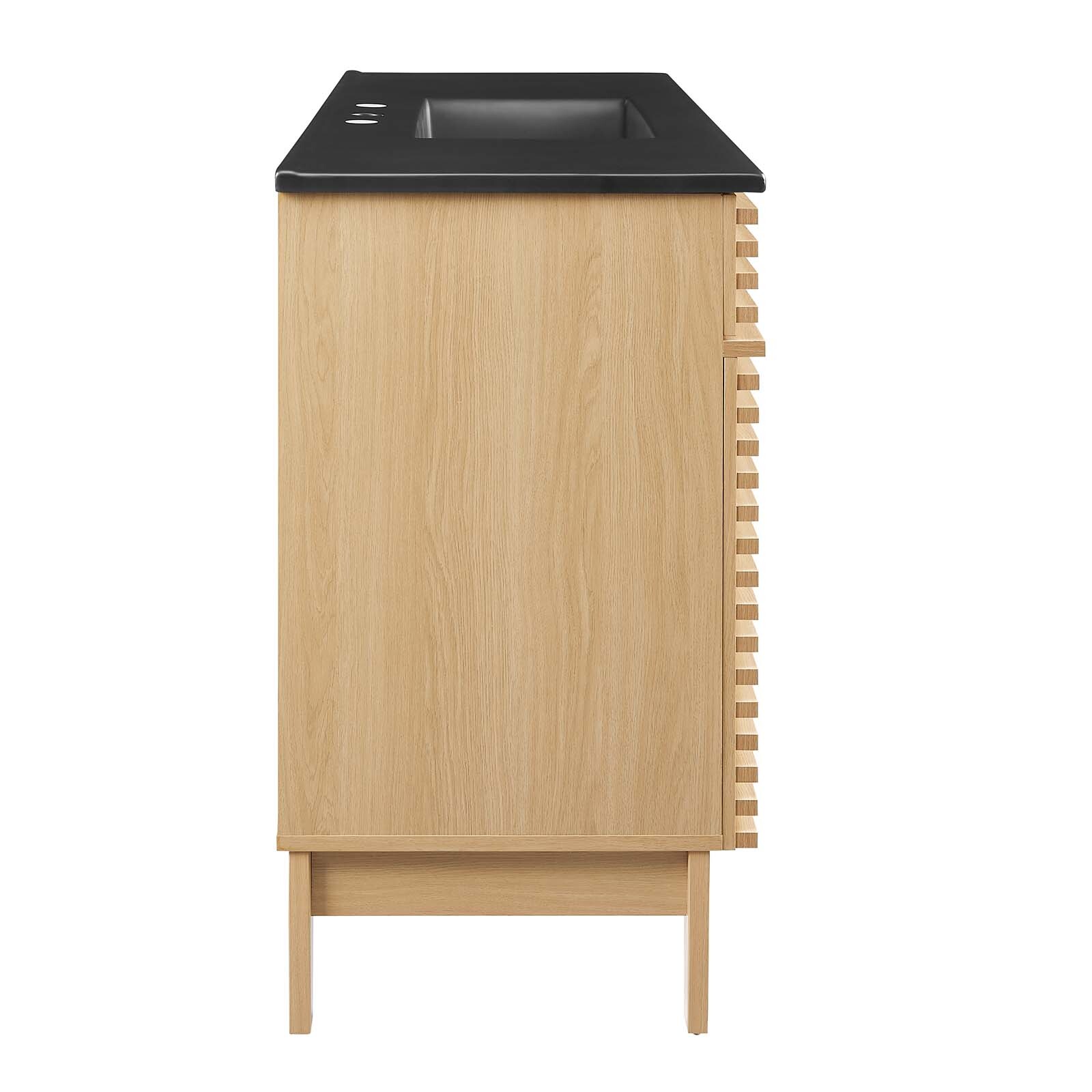 Modway Render 48″ Single Bathroom Vanity in Oak Black