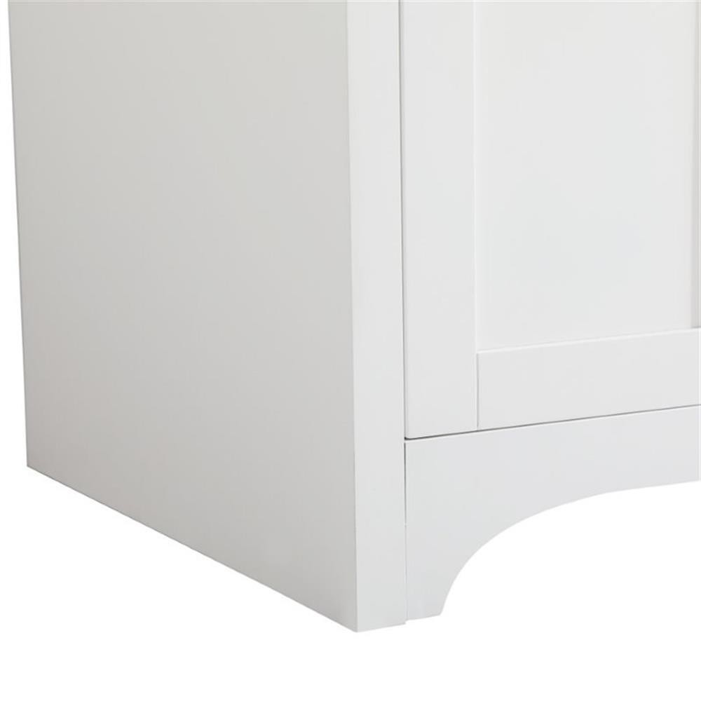 Elegant Decor Moore 48″ Single Quartz Top Bathroom Vanity in White