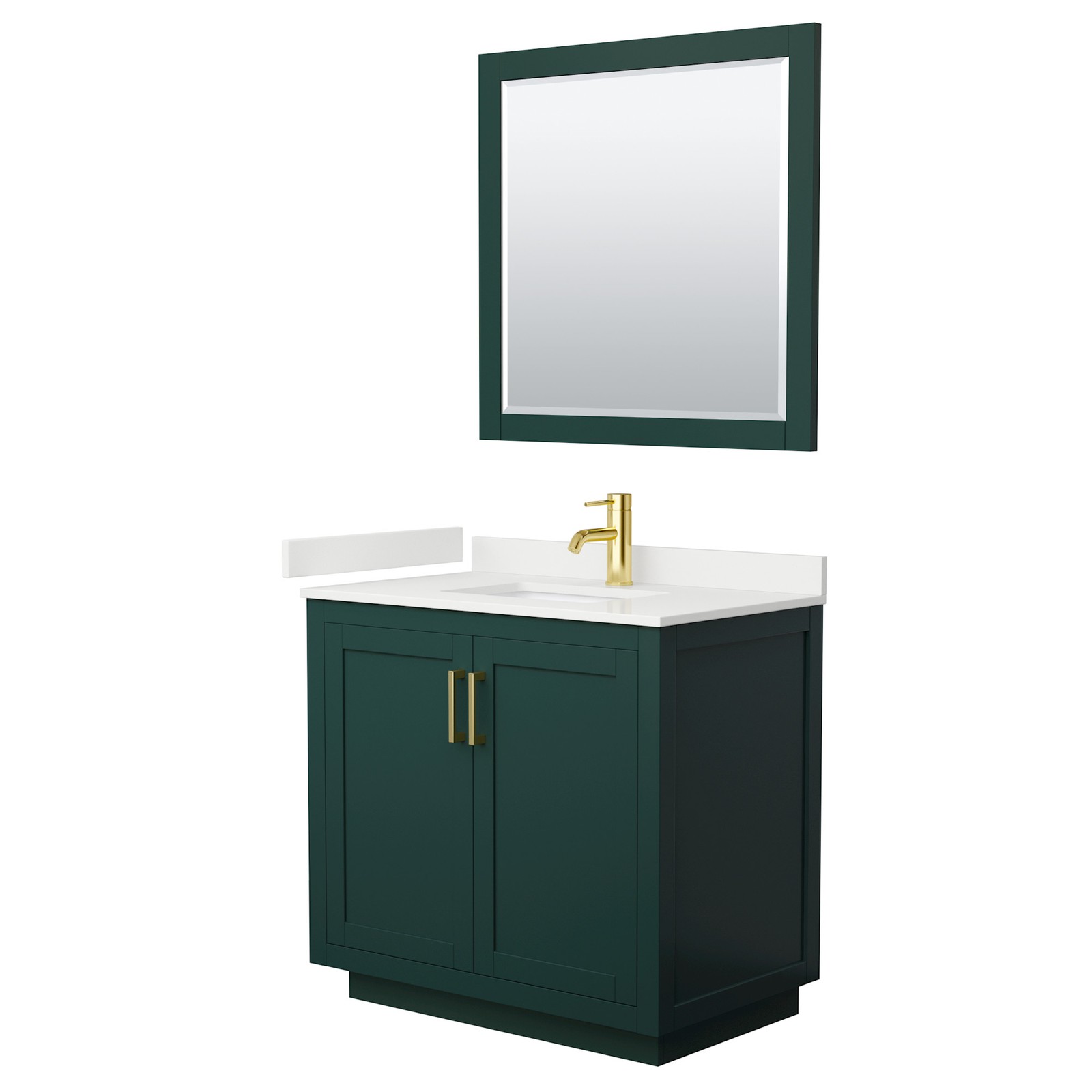 Wyndham Collection WCF292936S-QTZ-UNSM34 Miranda 36″ – Dark Gray / Giotto Quartz