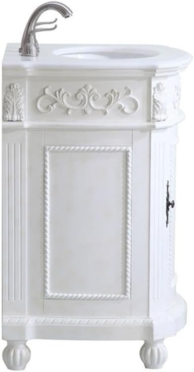 Elegant Kitchen and Bath 24 Inch Single Bathroom Vanity in Antique White