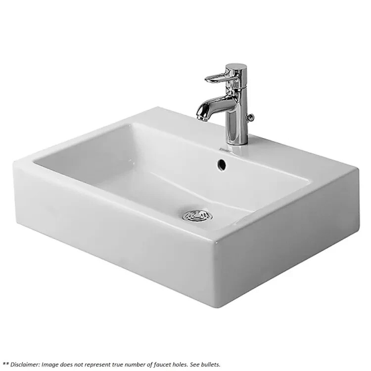 04546000881 Duravit Vero 24″ Ceramic Vanity Top with 1 Faucet Hole NIB 54577 P17