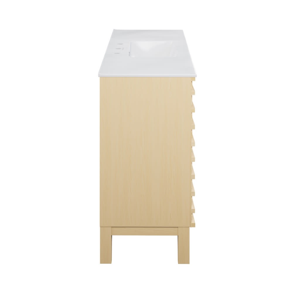 Swiss Madison SM-BV557-3 Cascade 48″ – Natural Oak / White