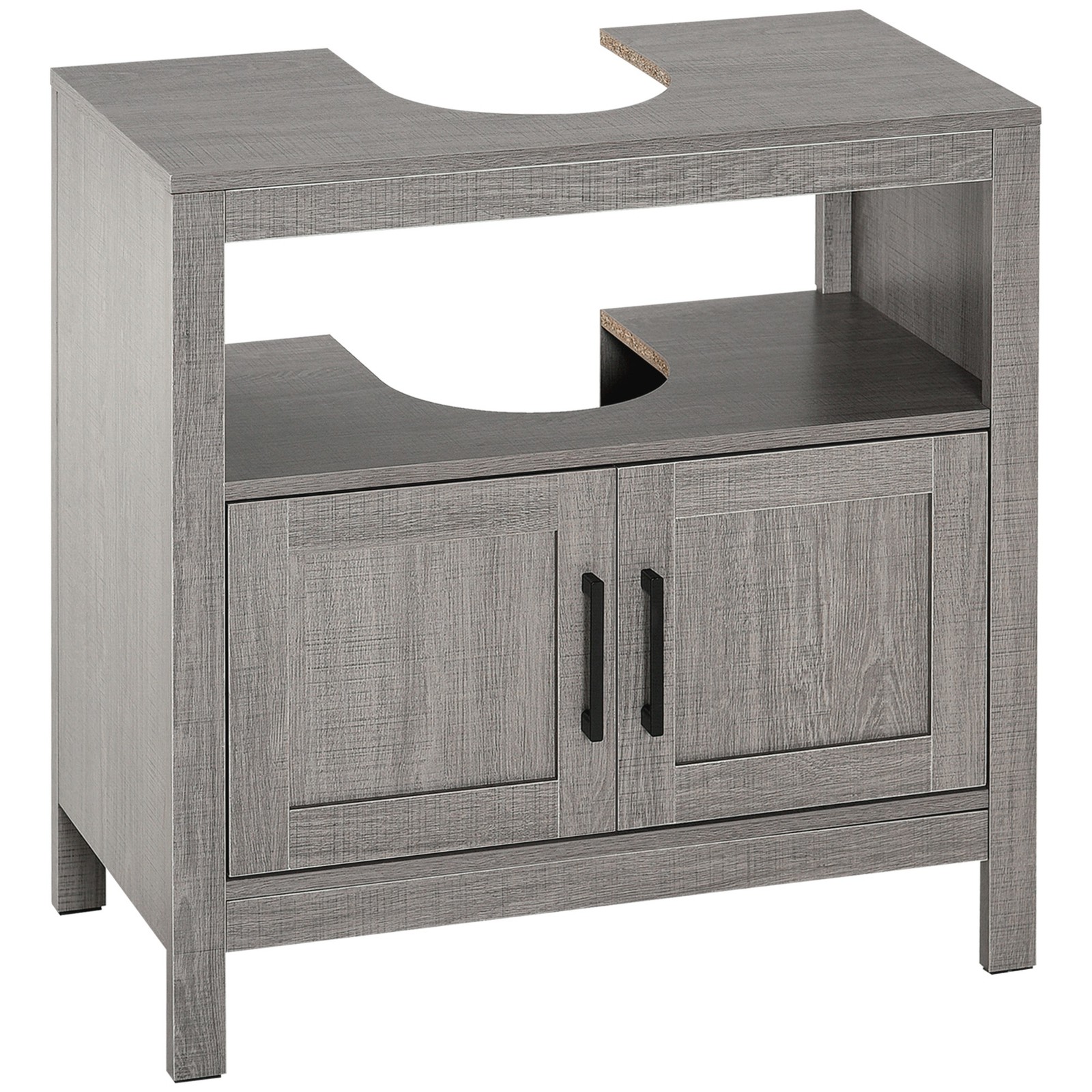 Pedestal Sink Storage Cabinet, Bathroom Sink Cabinet, Grey