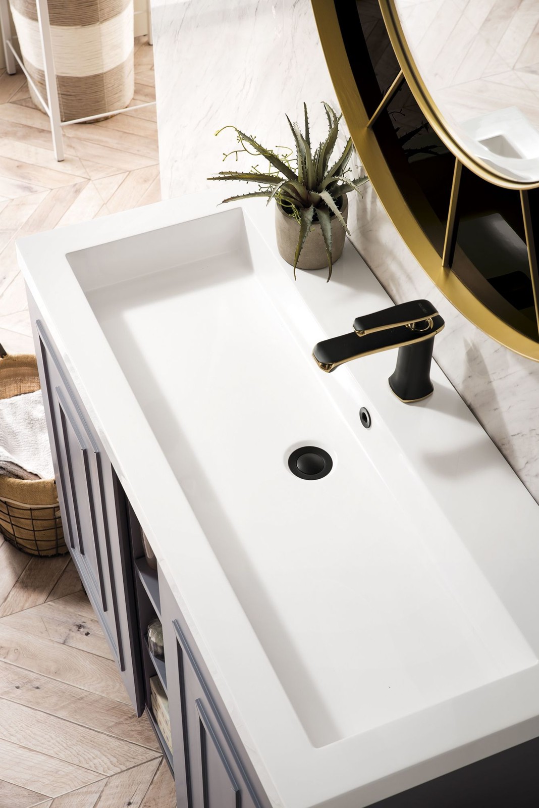 James Martin Vanities E110V39.5WG Alicante 40″ Wall Mounted – Mid Century Acacia