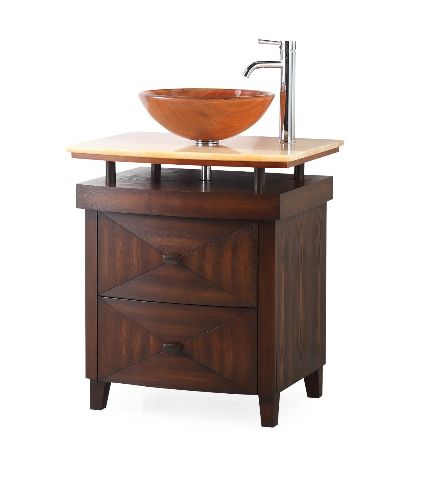 28 inch Verdana Onyx Counter Top Vessel Sink Bathroom Vanity # SW029