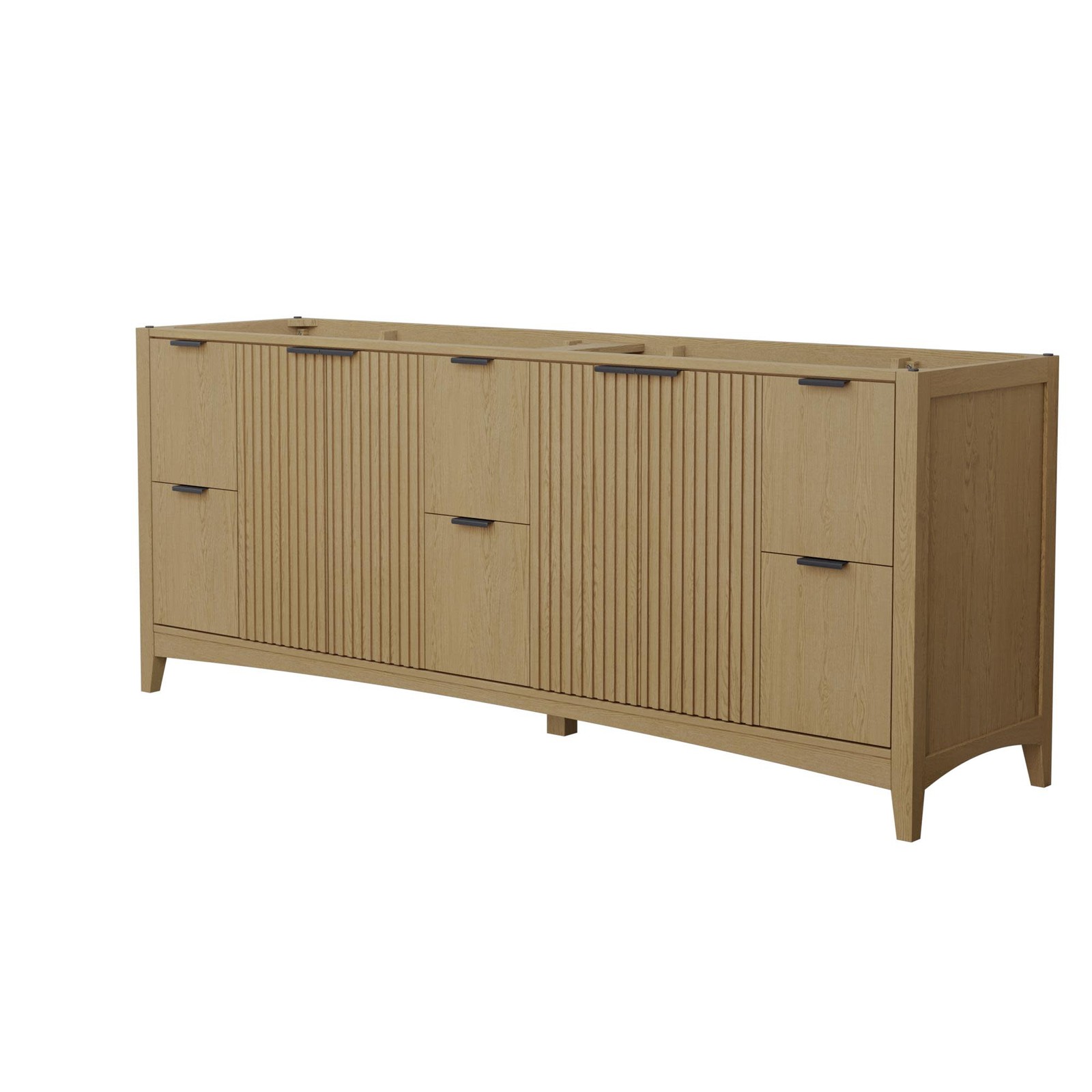 Wyndham Collection WCF9191-84D-CXSXXMXX Palmilla 84″ Double – Natural Oak /