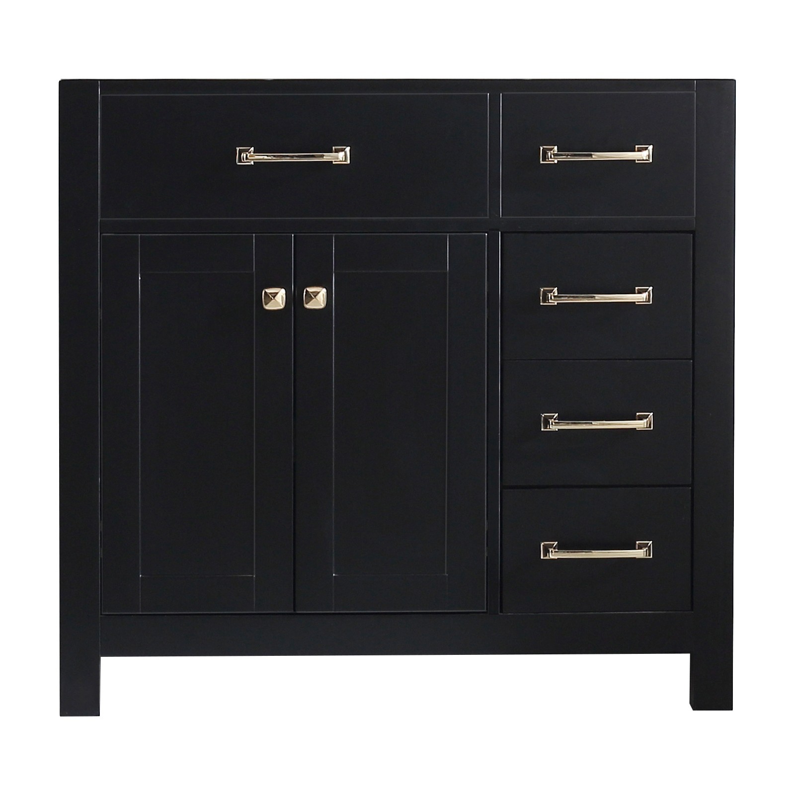 36 Inch Bathroom Vanity w/Mirror, Matte-finish Cabinet Base No Sink Included