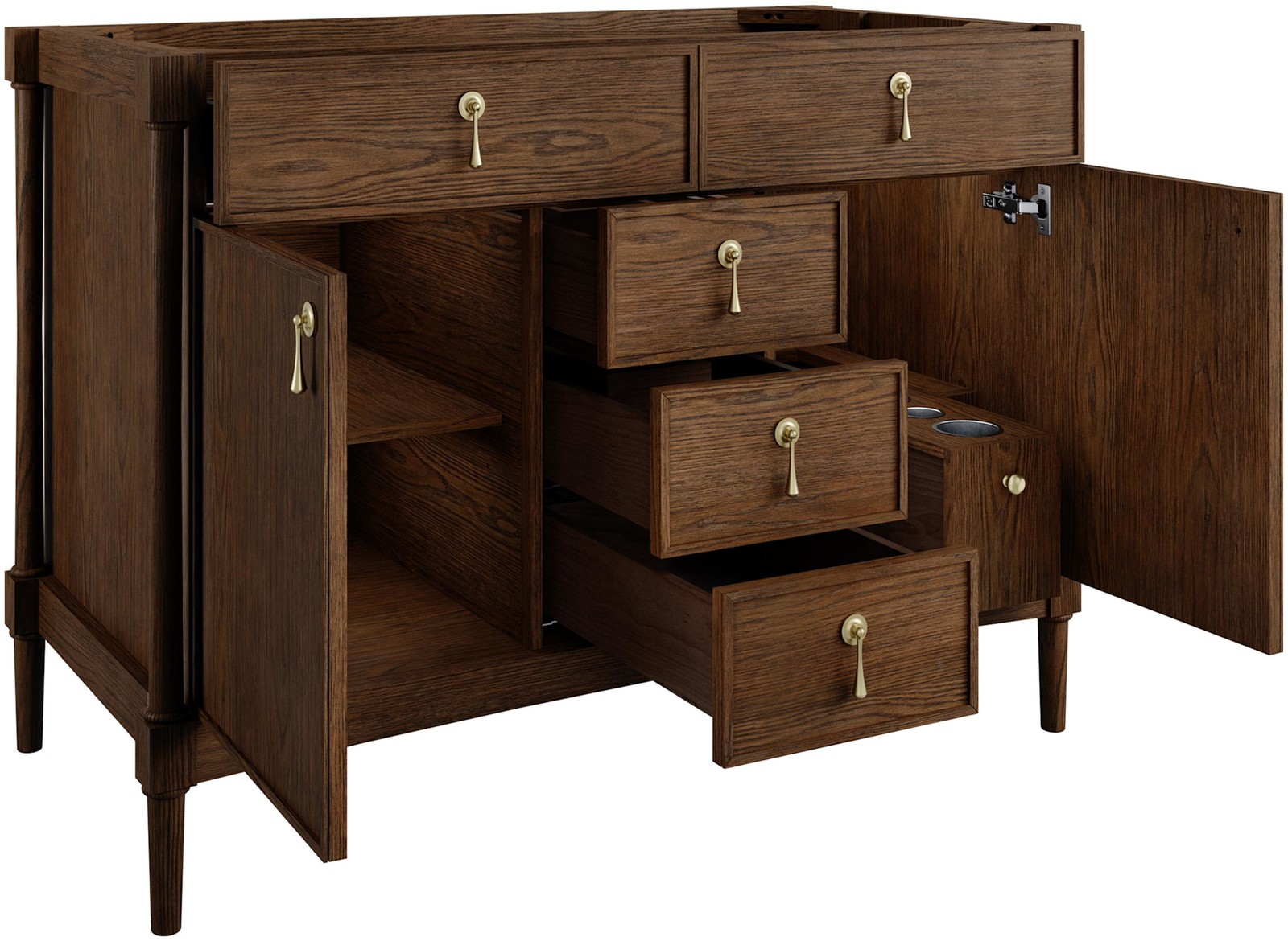 James Martin Vanities D680-V48-3VSL Kinnsden 48″ – Sable Oak