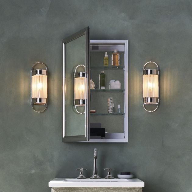 Robern D2C2430D4BM76SC – Main Line Mirrored Cabinet – 24″ x 30″ x 4″ – Chrome
