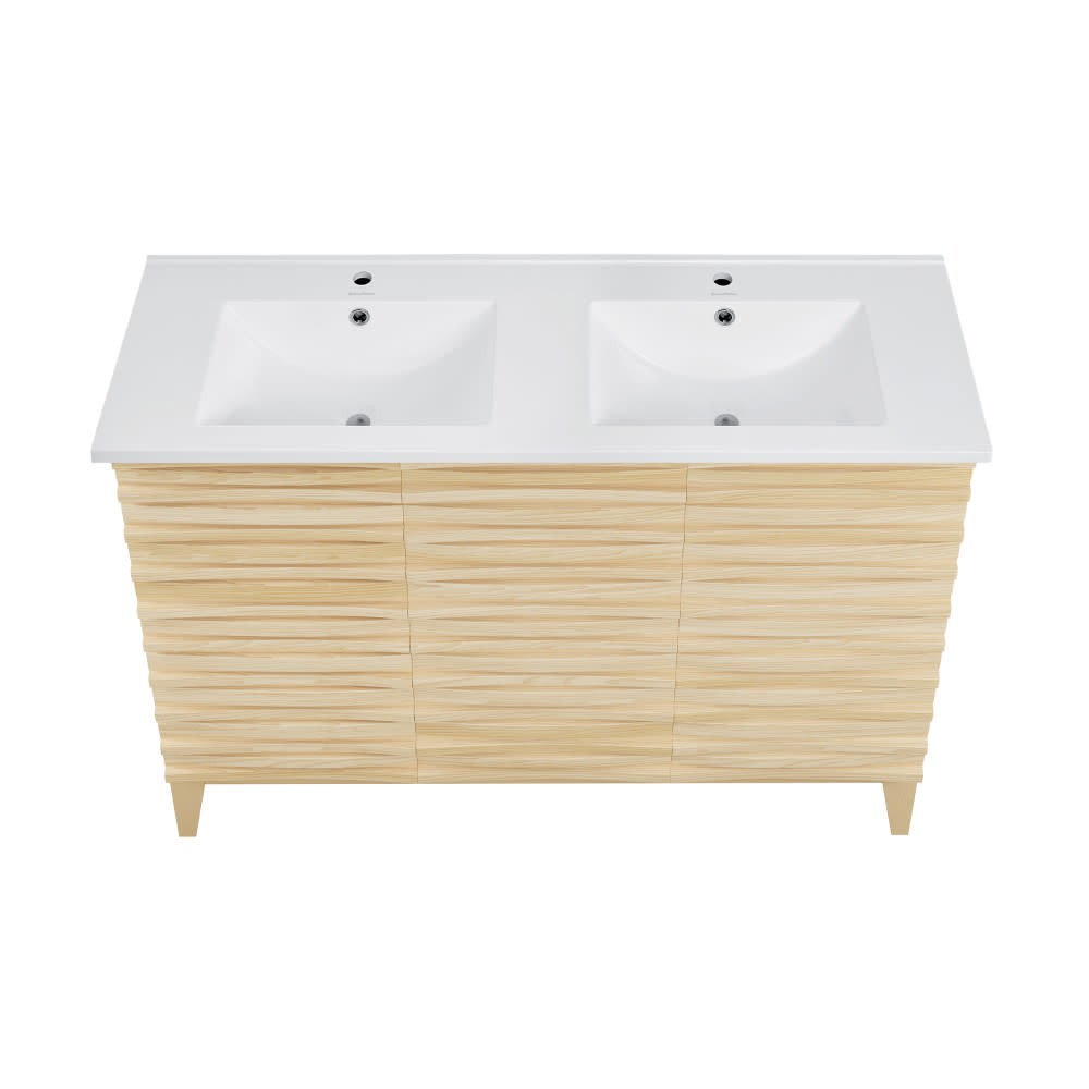 Swiss Madison SM-BV557D Cascade 48″ – Black Oak / White