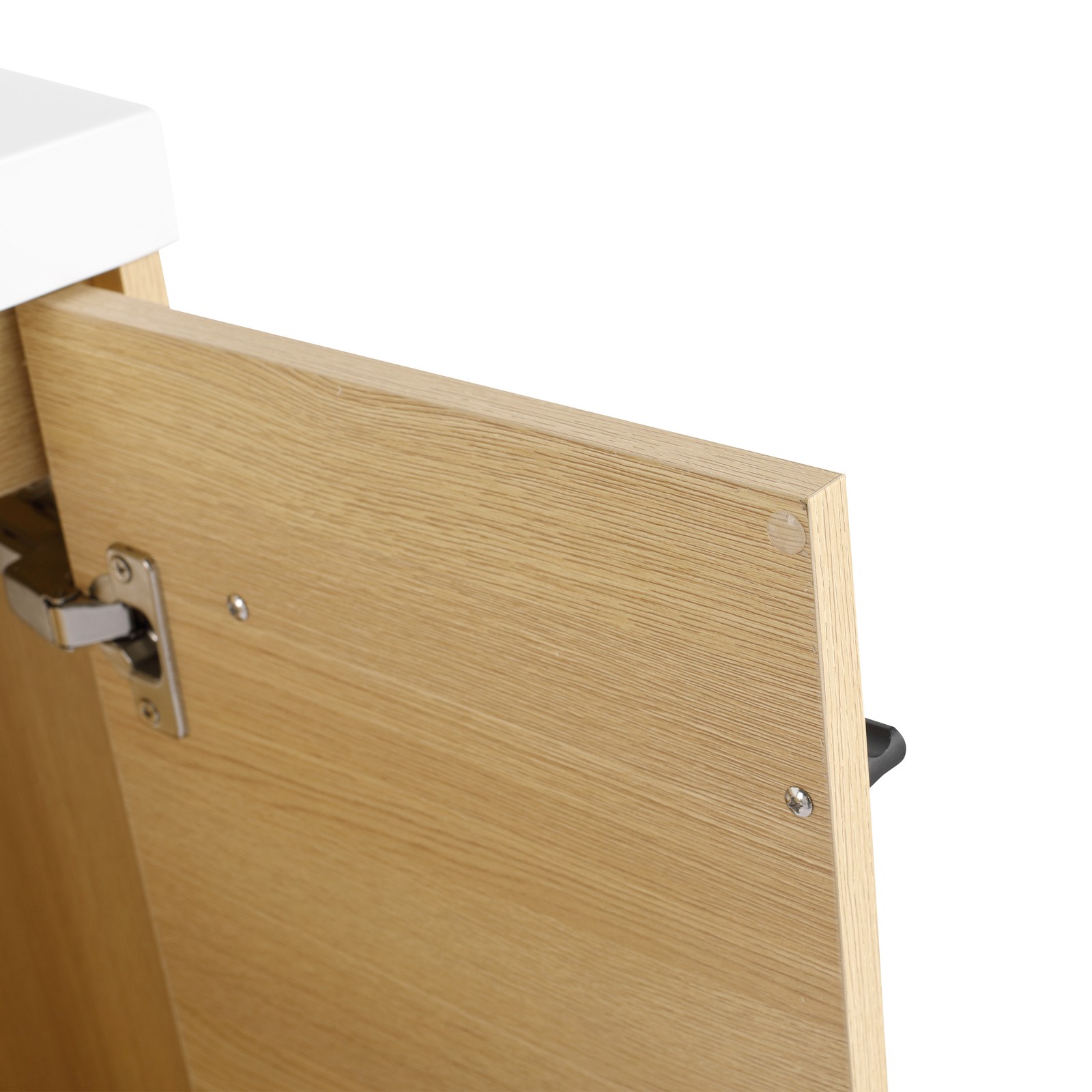 60 Inch Wall Mounted Bathroom Vanity with Resin Sink, 4 Doors & Shelves