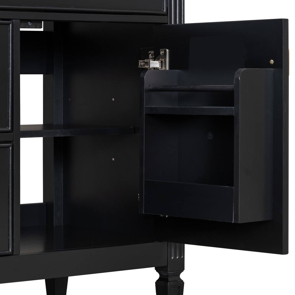 30″ Bathroom Vanity with Sink, Bathroom Vanity Cabinet with One Flip Drawer