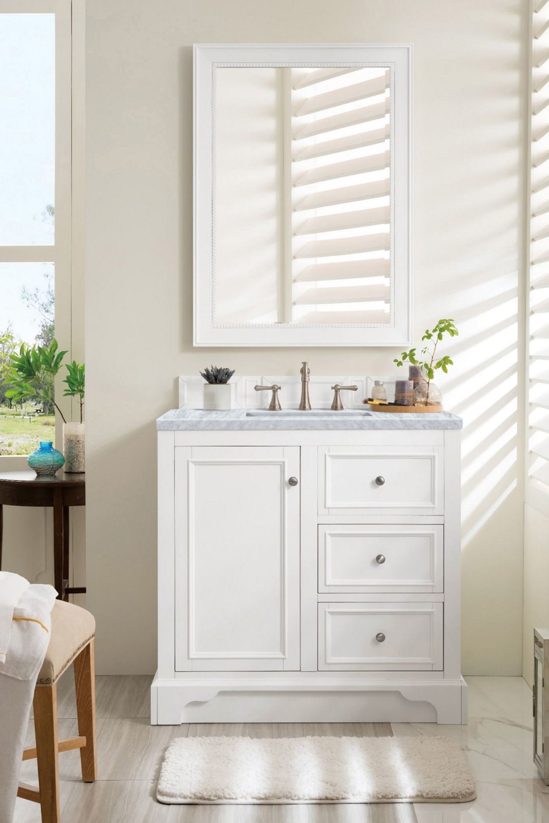 James Martin Vanities 825-V36-3CAR De Soto 36″ – White