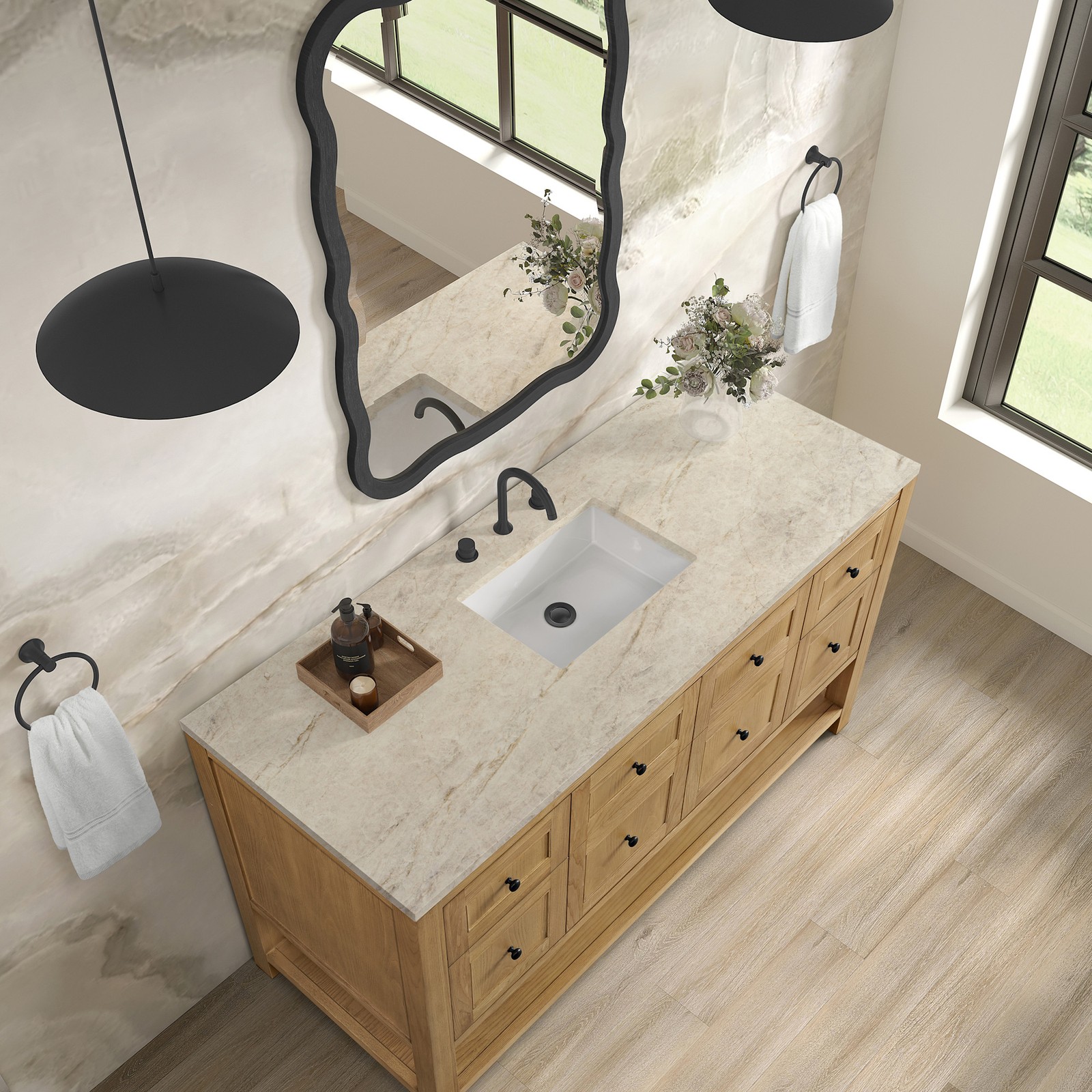 James Martin Vanities 330-V60S-3TJR Breckenridge 60″ – White