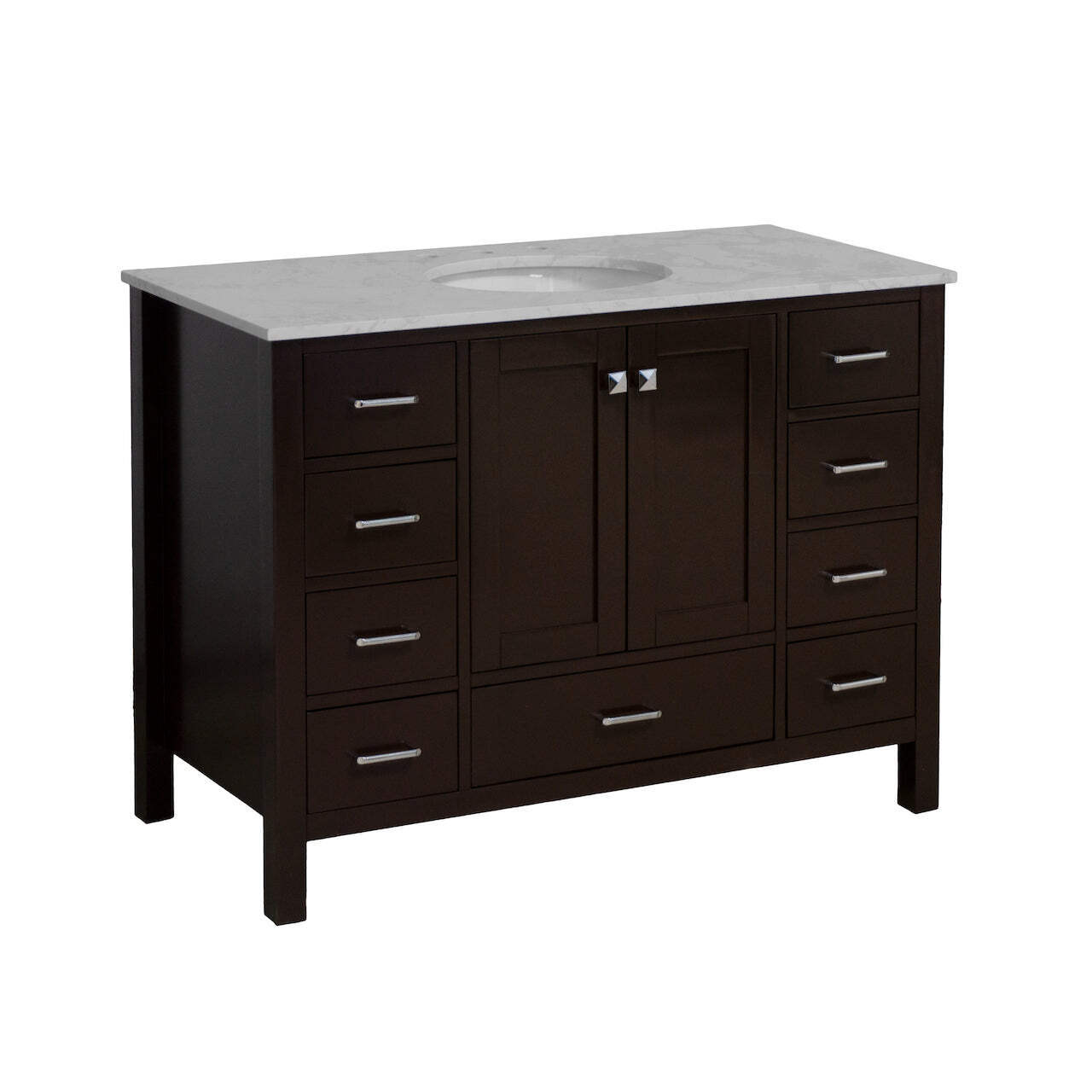 Horizon 48-inch Vanity with Engineered Carrara Top