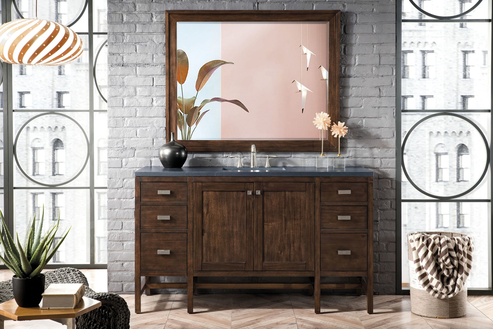 James Martin Vanities E444-V60S-3CSP Addison 60″ – White