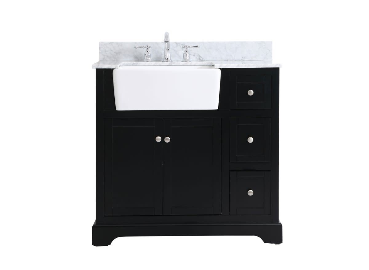 Elegant Lighting VF60236-BS Franklin 36″ – Black