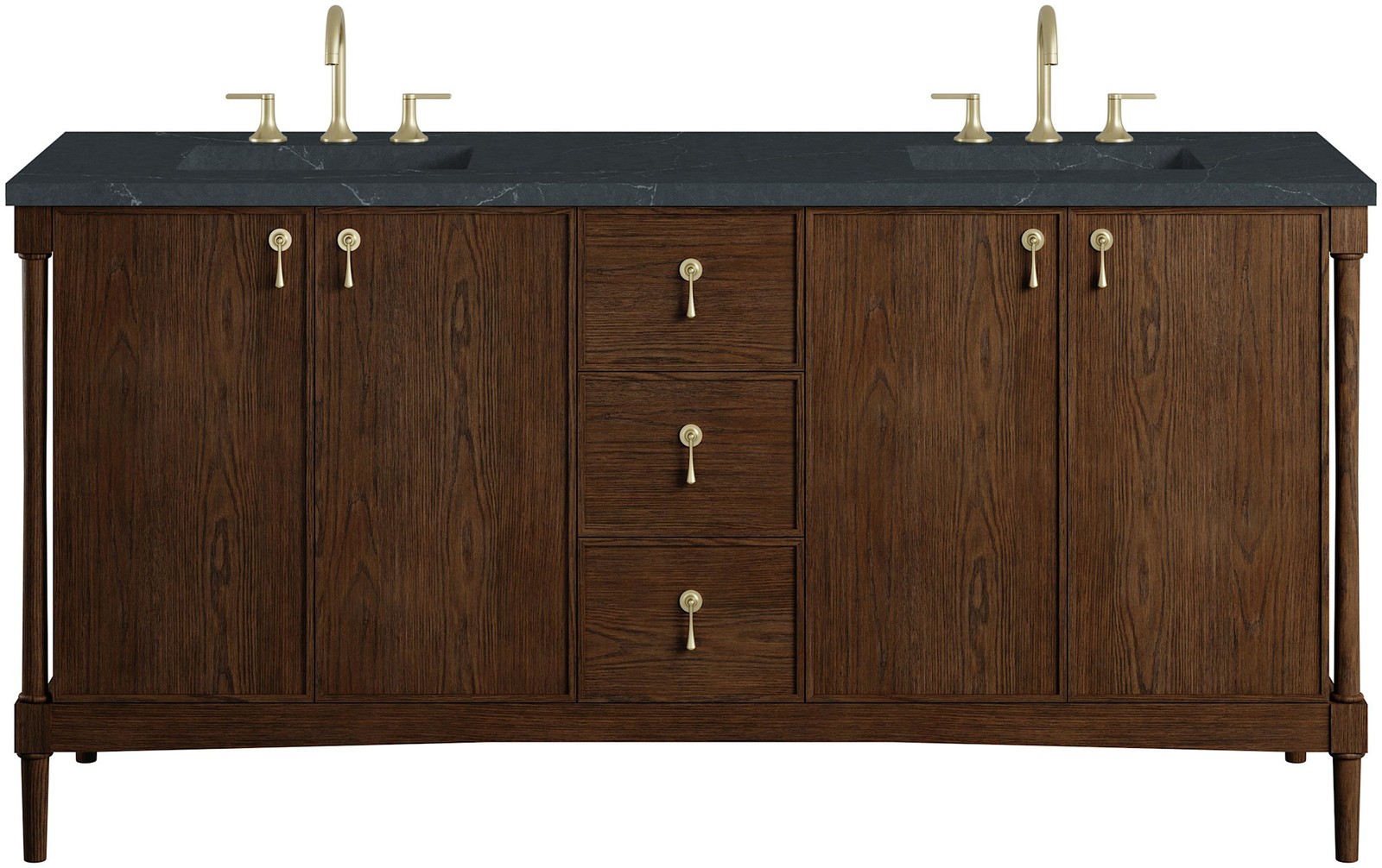 James Martin Vanities D680-V72-3CSP Kinnsden 72″ – Sable Oak