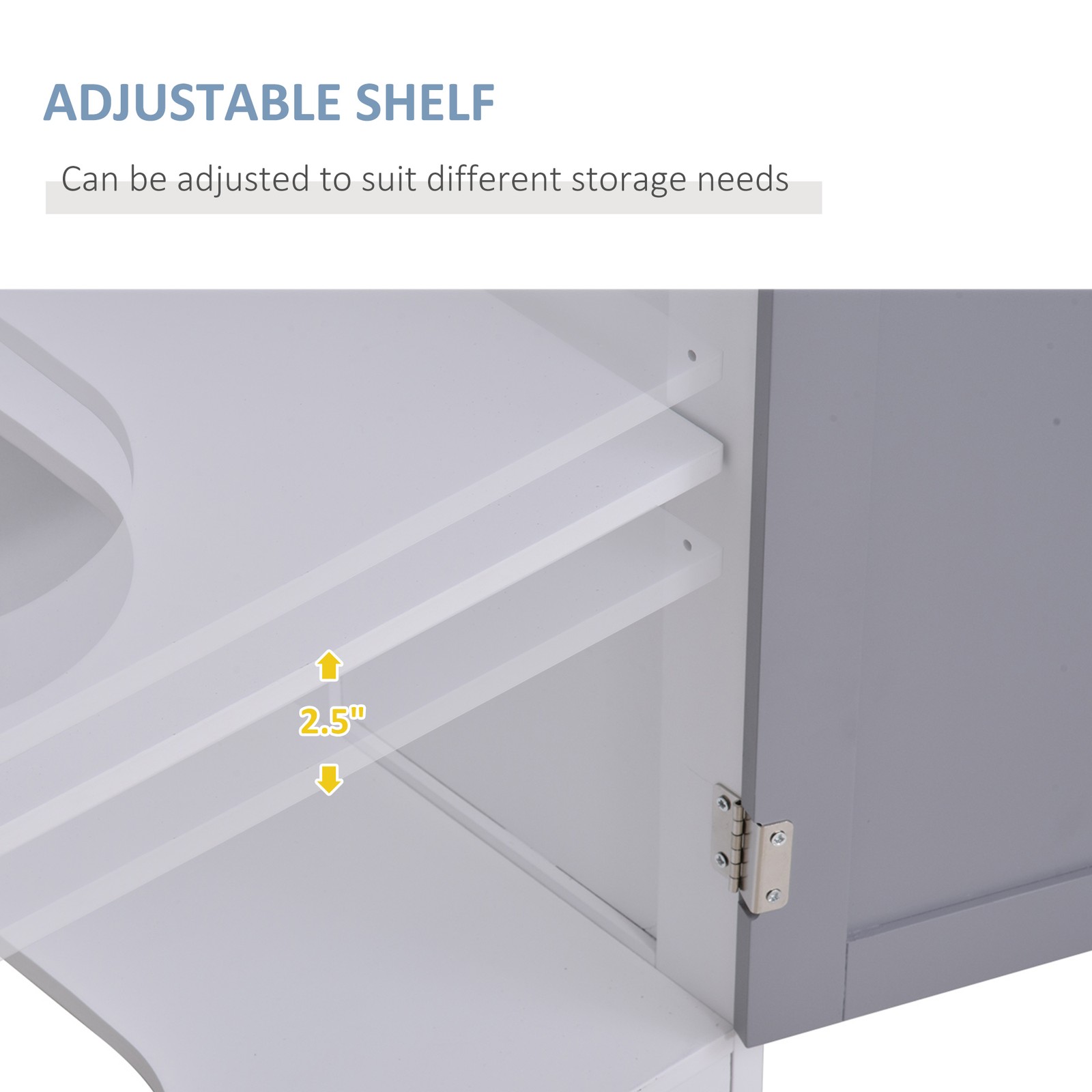 Pedestal Sink Storage Cabinet, Vanity Base Cabinet, Under Sink Bathroom Cabinet