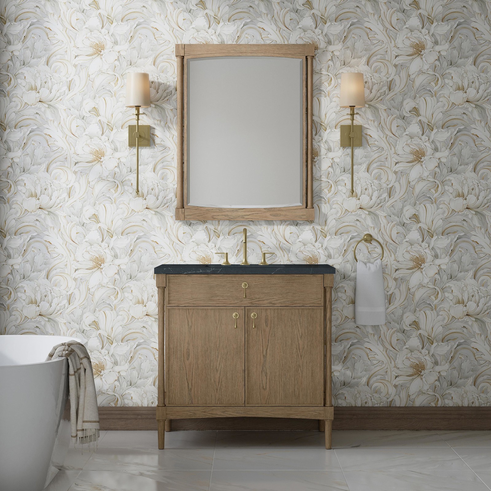 James Martin Vanities D680-V36-3CSP Kinnsden 36″ – Sable Oak