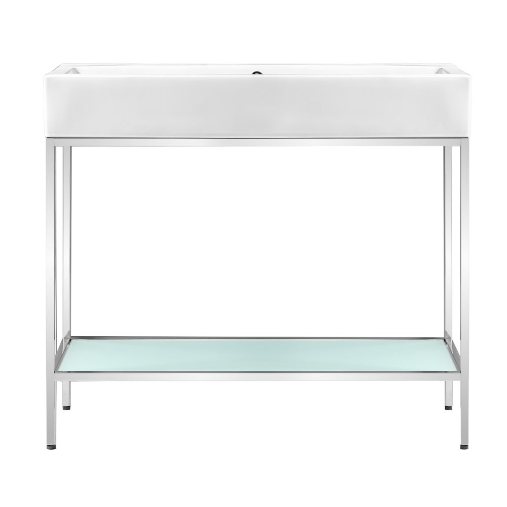 Swiss Madison SM-BV73 Pierre 33-1/2″H Console Sink Set – Chrome