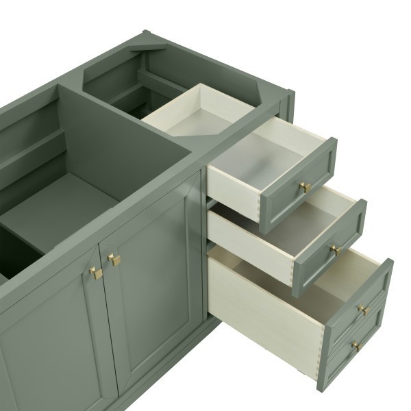 60″ James Martin Chicago 503-V60S-SC-3CSP Vanity Cabinet Charcoal Soapstone Top