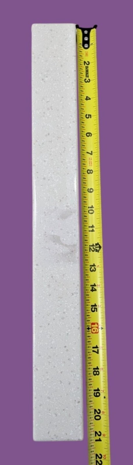 Style Selections Winter Sky Marble Bathroom Side Splash 2.37″H x 21.25″L