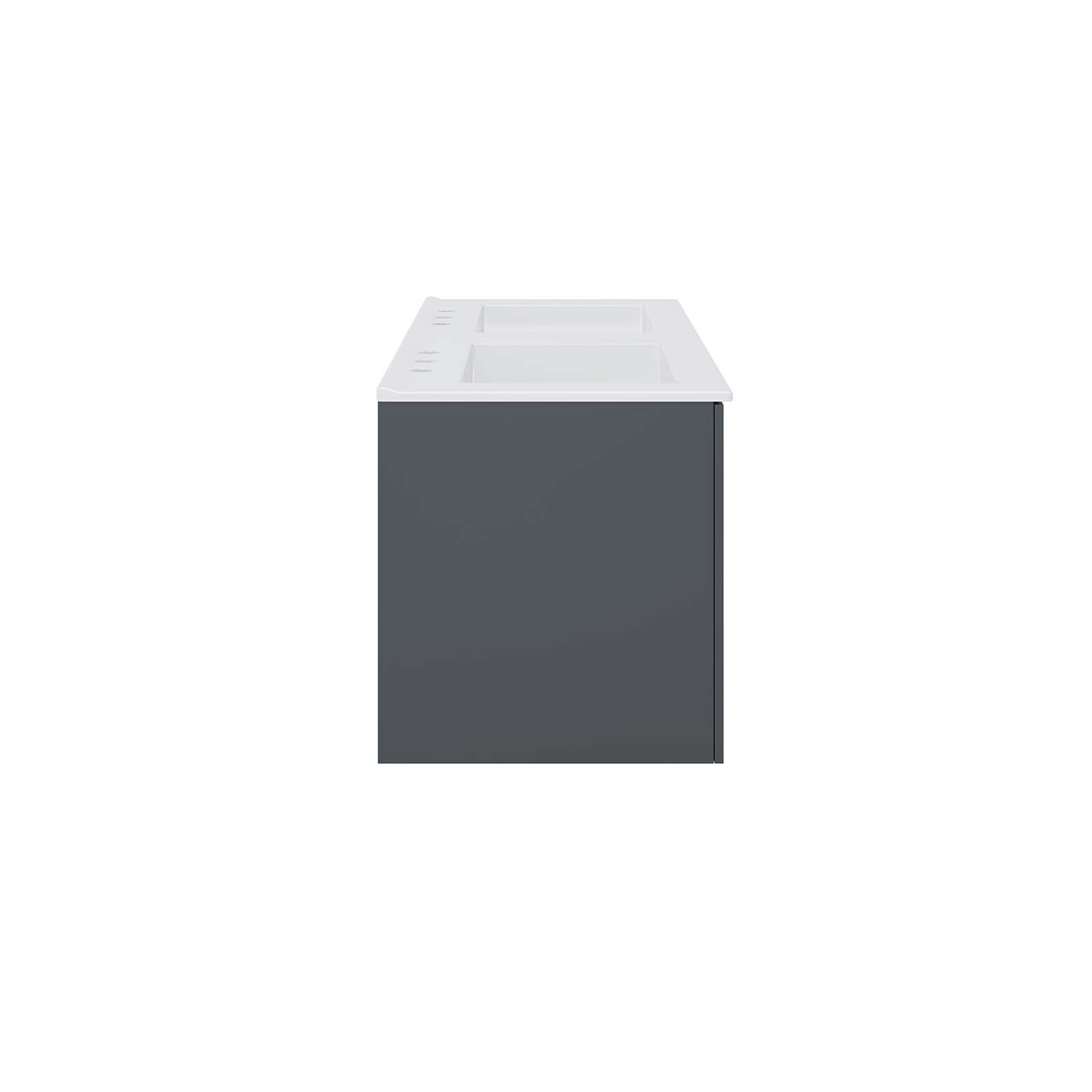 Modway Vitality 48″ Double Sink Bathroom Vanity in Gray White