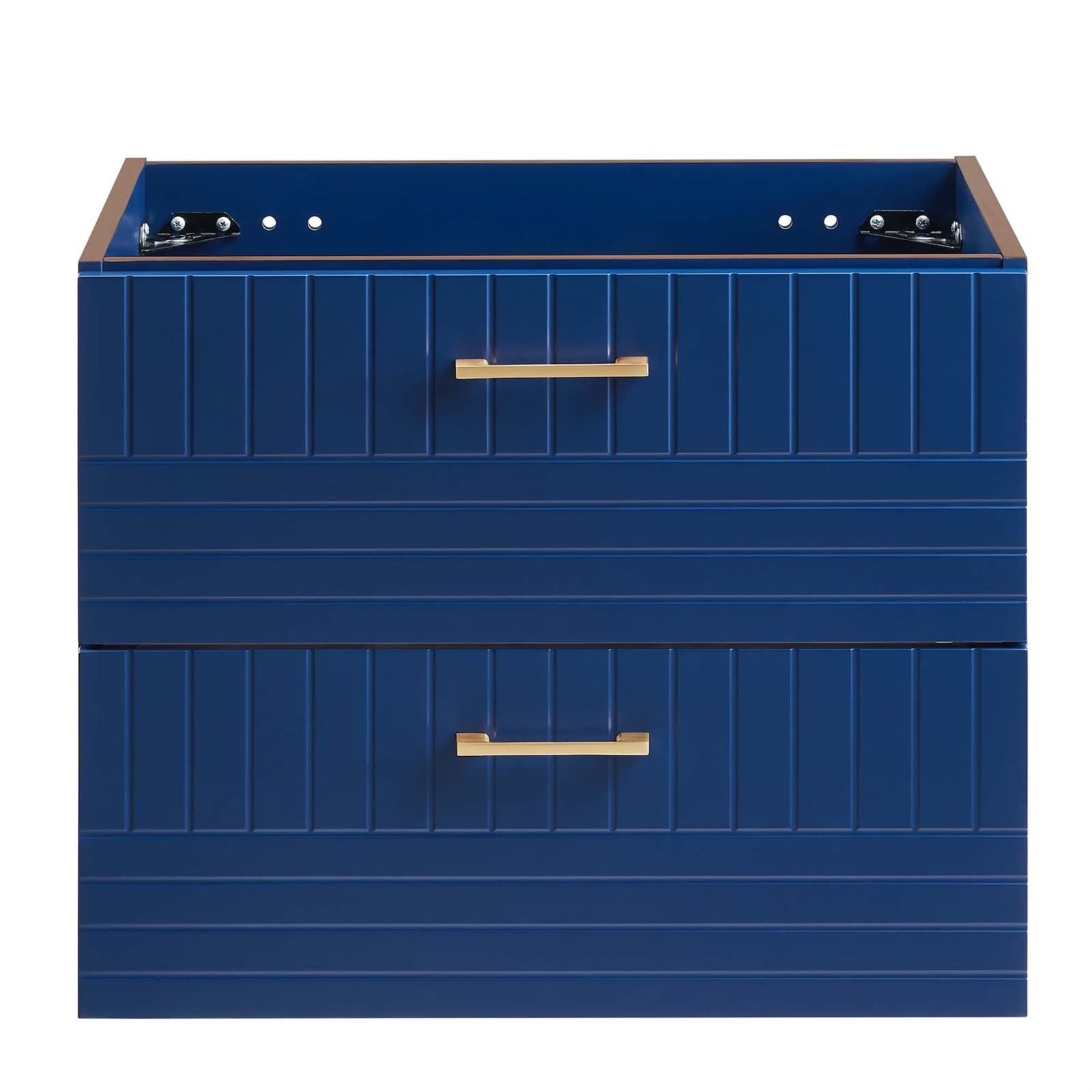 Modway Daybreak 23.5″ Particleboard MDF Wood Wall-Mount Bathroom Vanity in Blue