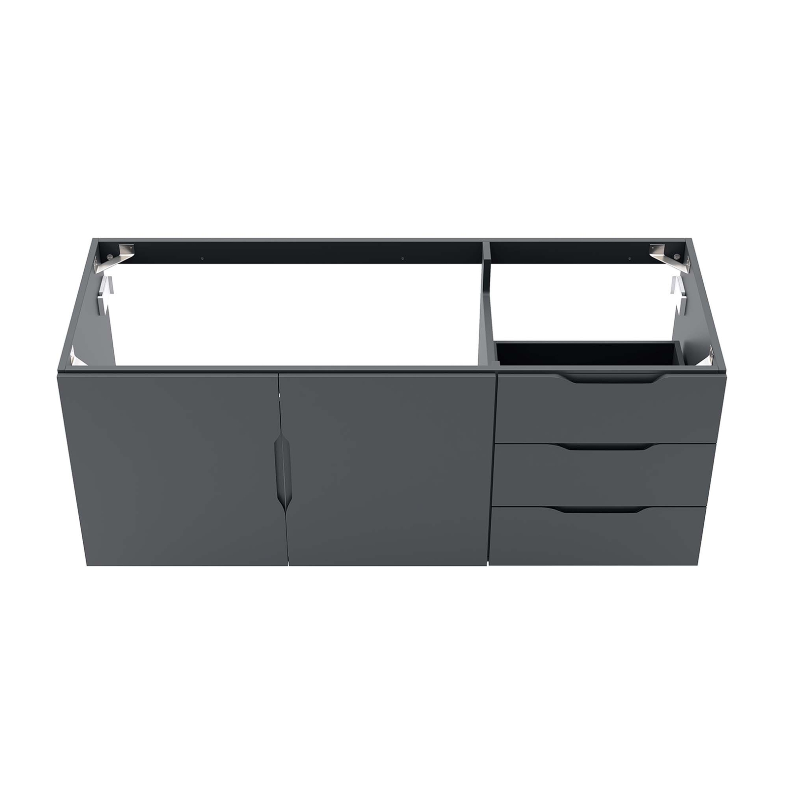 Vitality 48″ Double or Single Sink (Not Included)Bathroom Vanity Cabinet in Gray