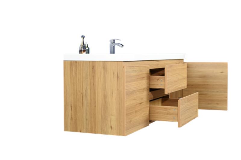 BOHEMIA LINA 60″ WALL MOUNTED VANITY WITH REINFORCED ACRYLIC SINK