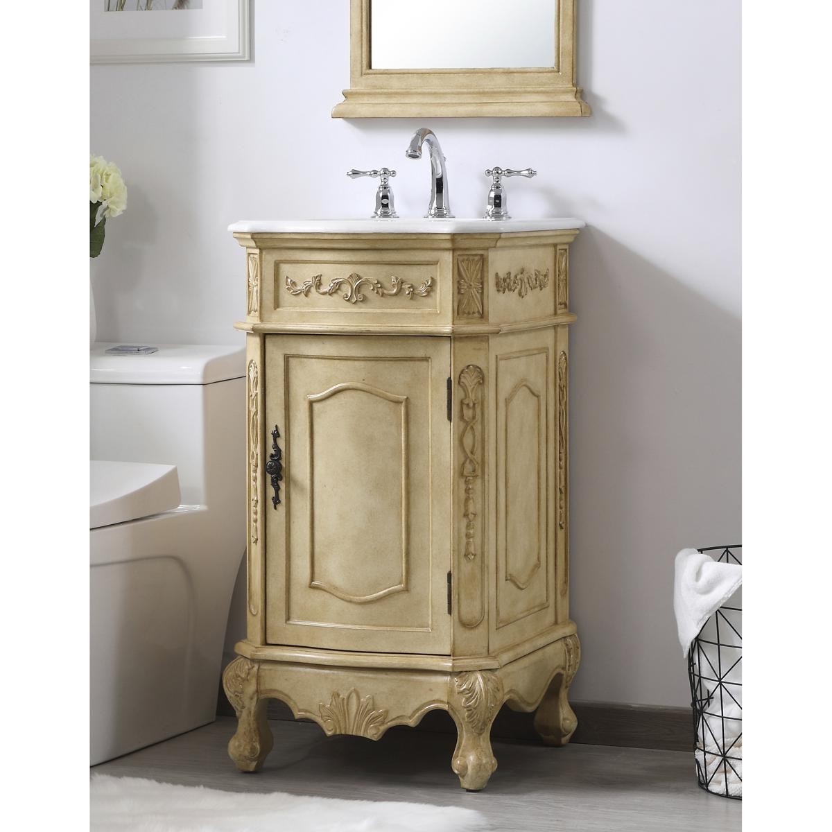 Elegant Lighting VF10119AB-VW Danville Vanity Antique Beige
