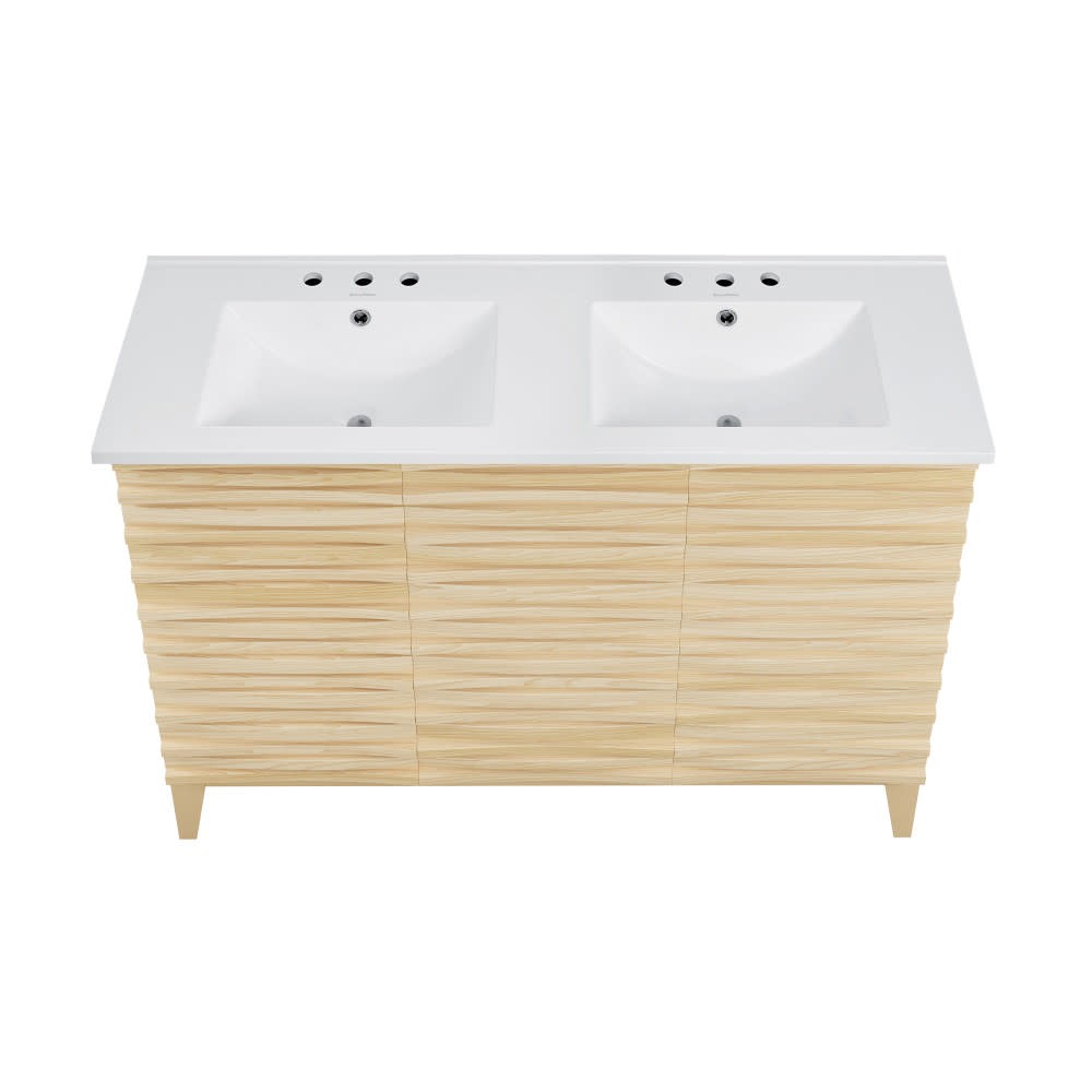 Swiss Madison SM-BV557D-3 Cascade 48″ – Natural Oak / White