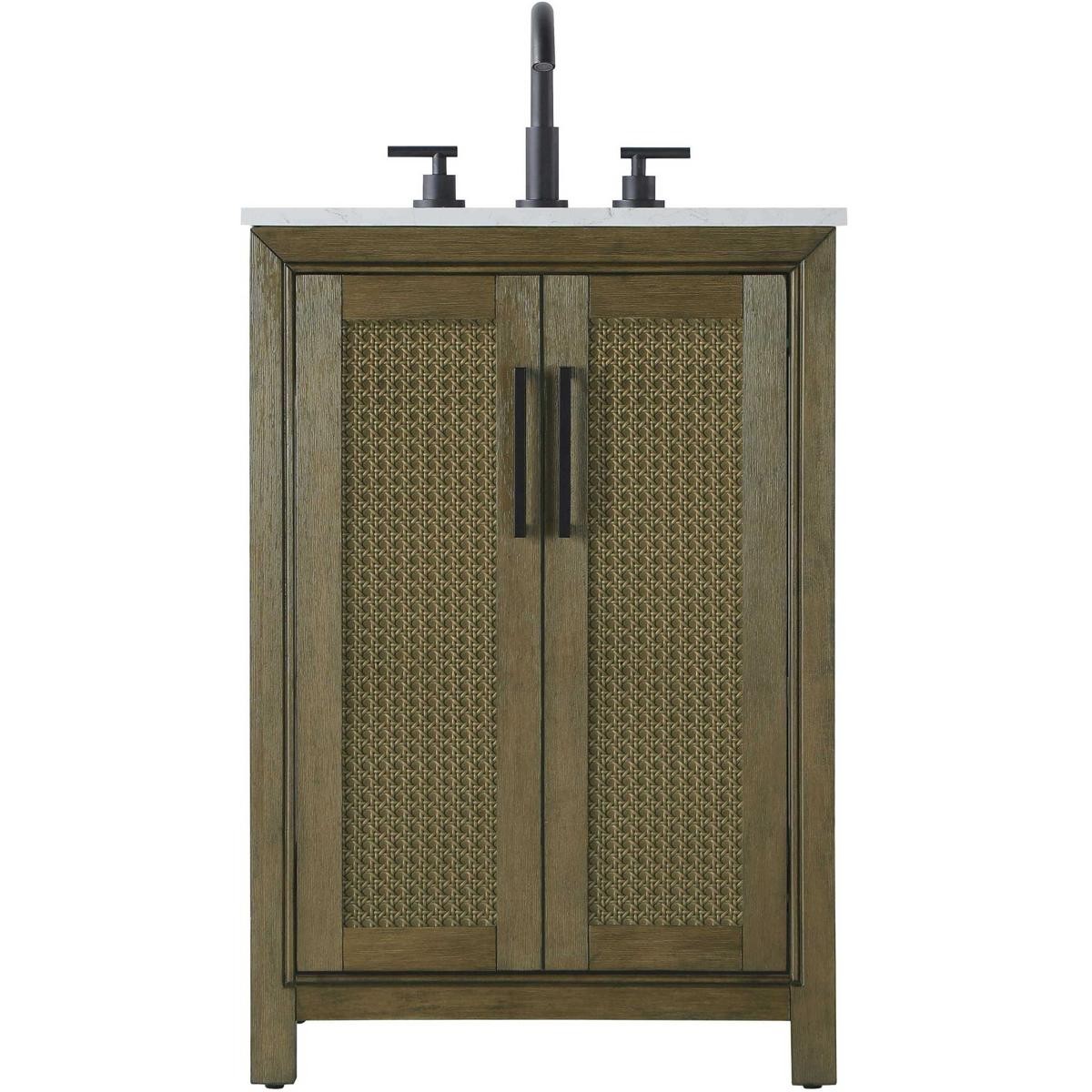 Elegant Lighting VF29524HO Alina 24 X 35 inch Hazel Oak Bathroom Vanity Cabinet