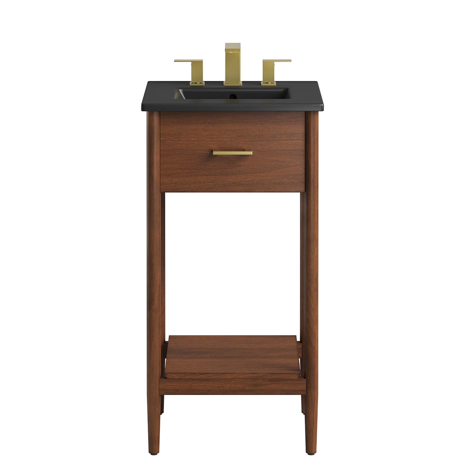 Zaire 18″ Bathroom Vanity in Walnut Black