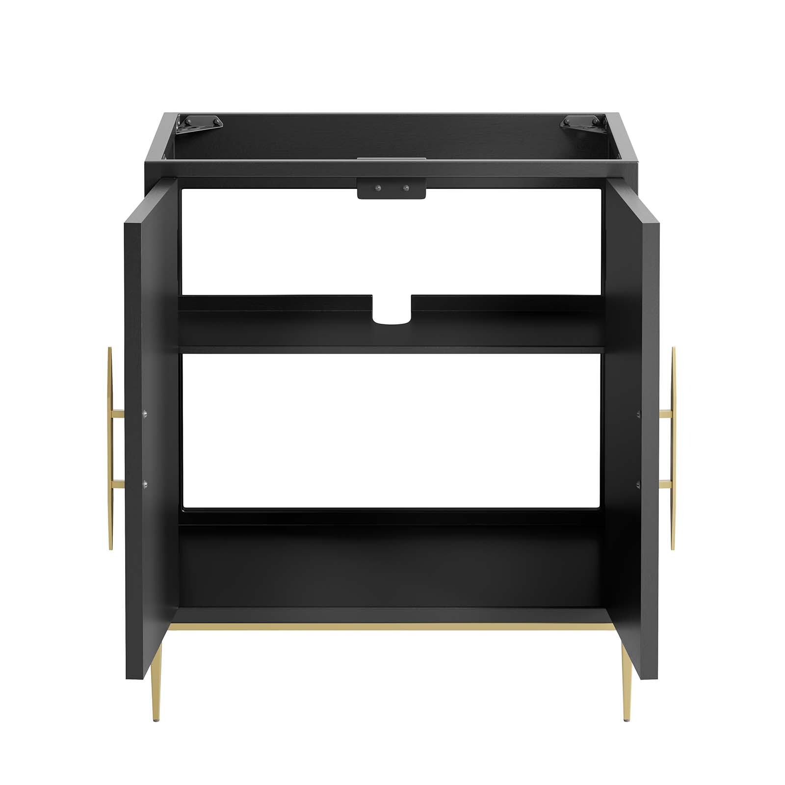 Modway Awaken 30″ Bathroom Vanity Cabinet in Black – Sink Basin Not Included