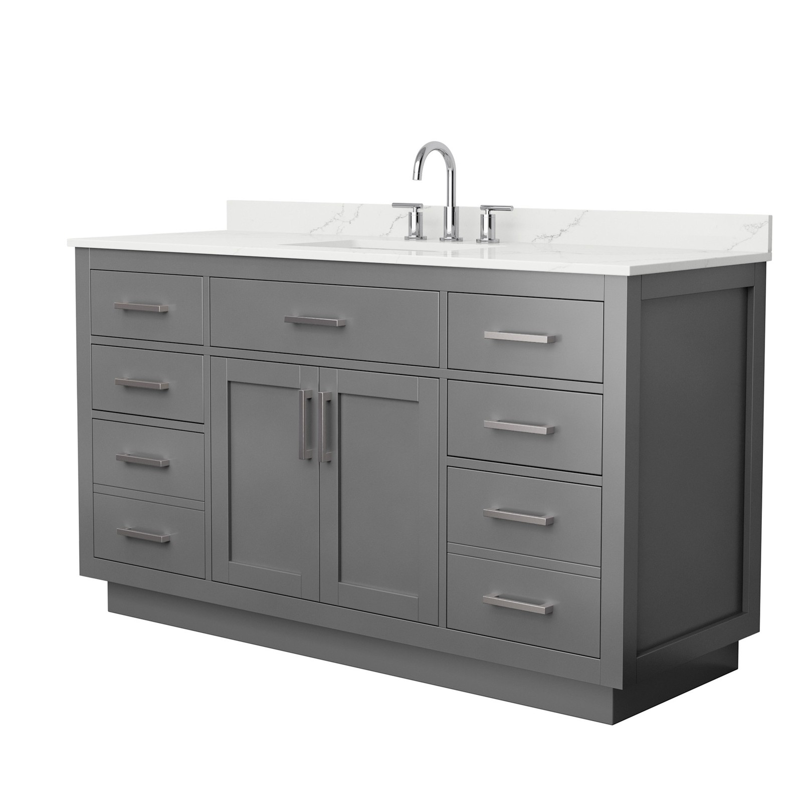 Wyndham Collection WCG262660S-QTZ-US3MXX Beckett TK 60″ – Dark Blue / White