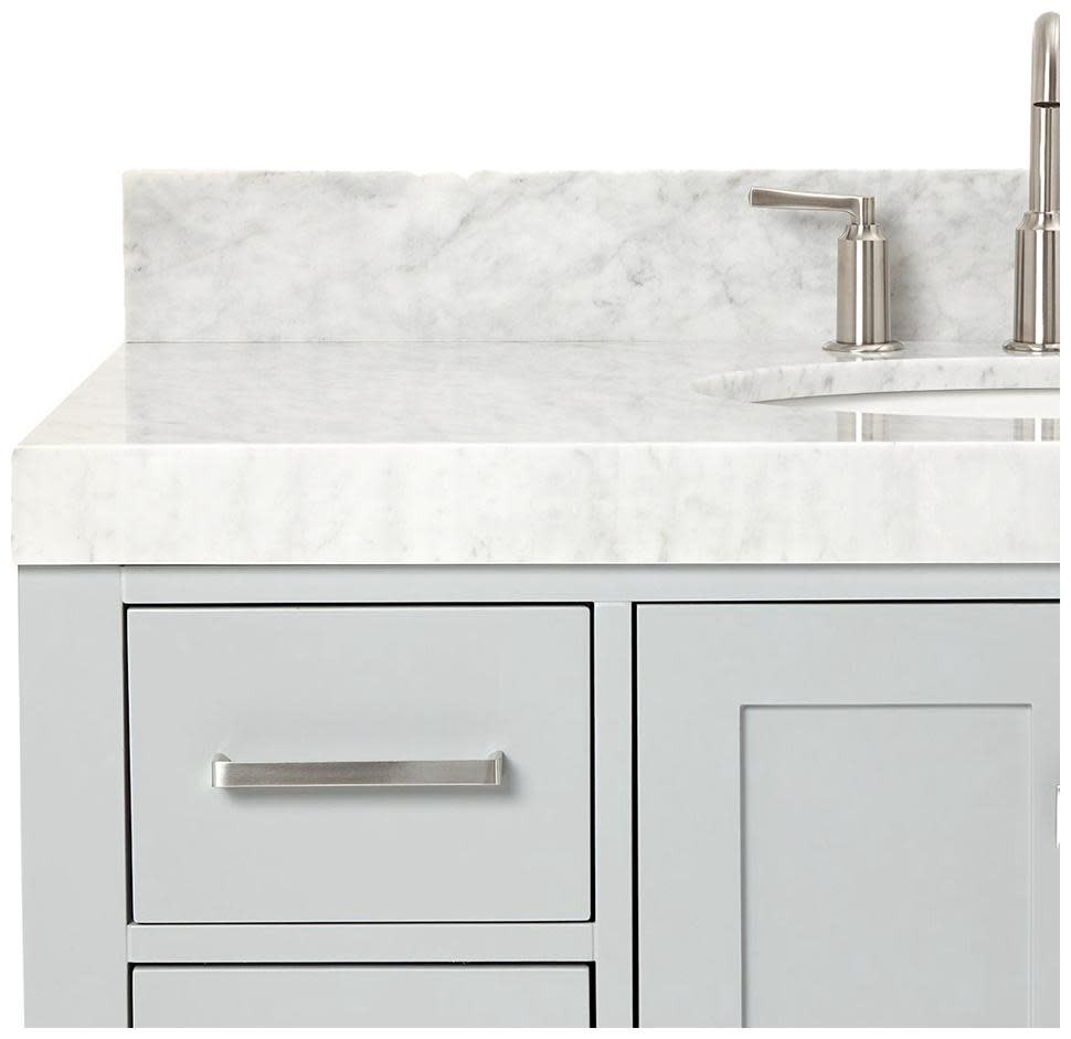 Ariel A042SCW5OVO Cambridge 43″ – Midnight Blue / Italian Carrara Marble Top /