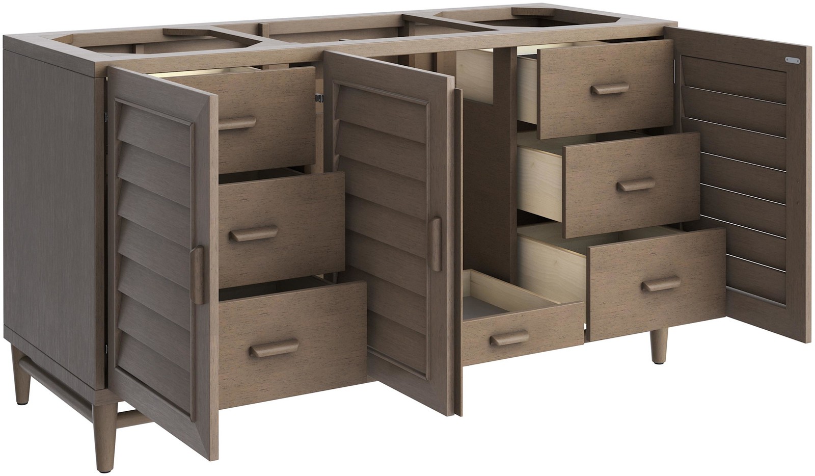James Martin Vanities 620-V60S-3PBL Portland 60″ Single Basin – Wood