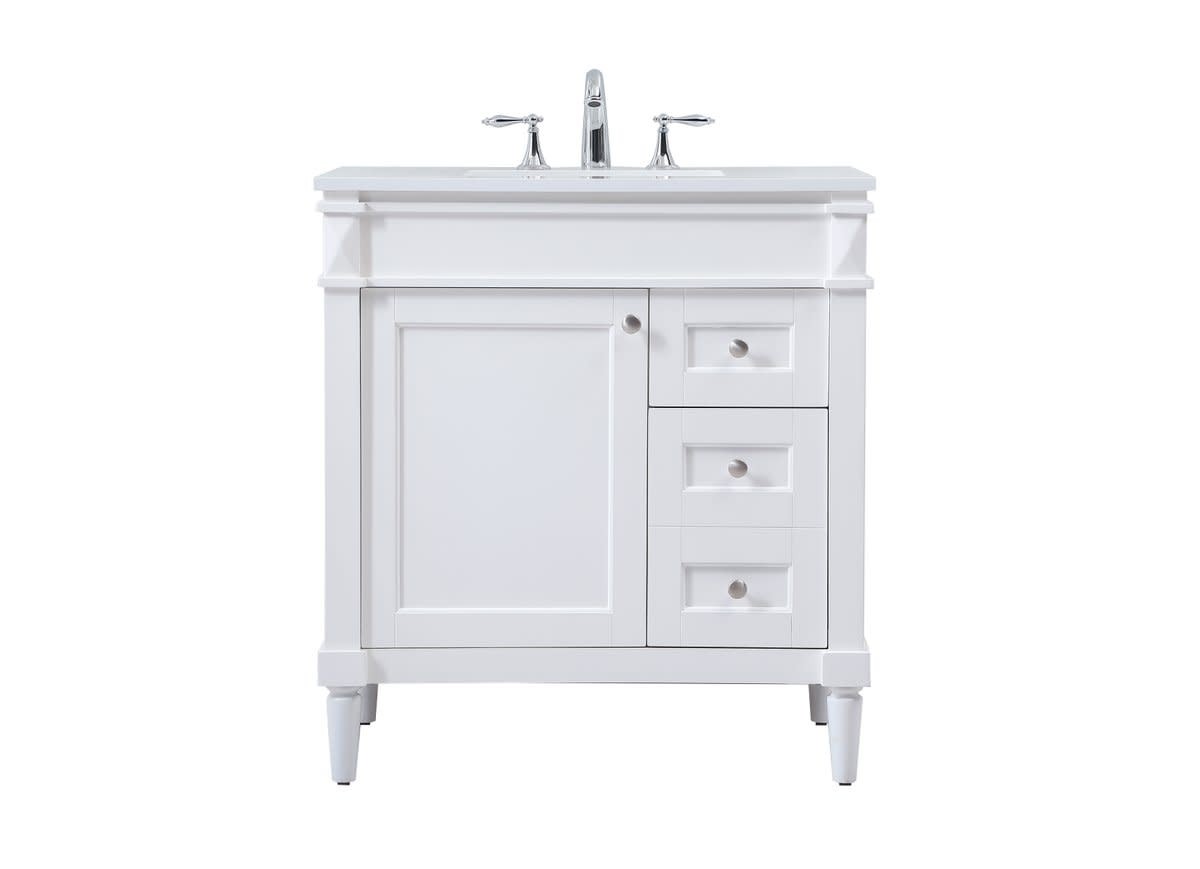 Elegant Lighting VF31832 Bennett 32″ – White
