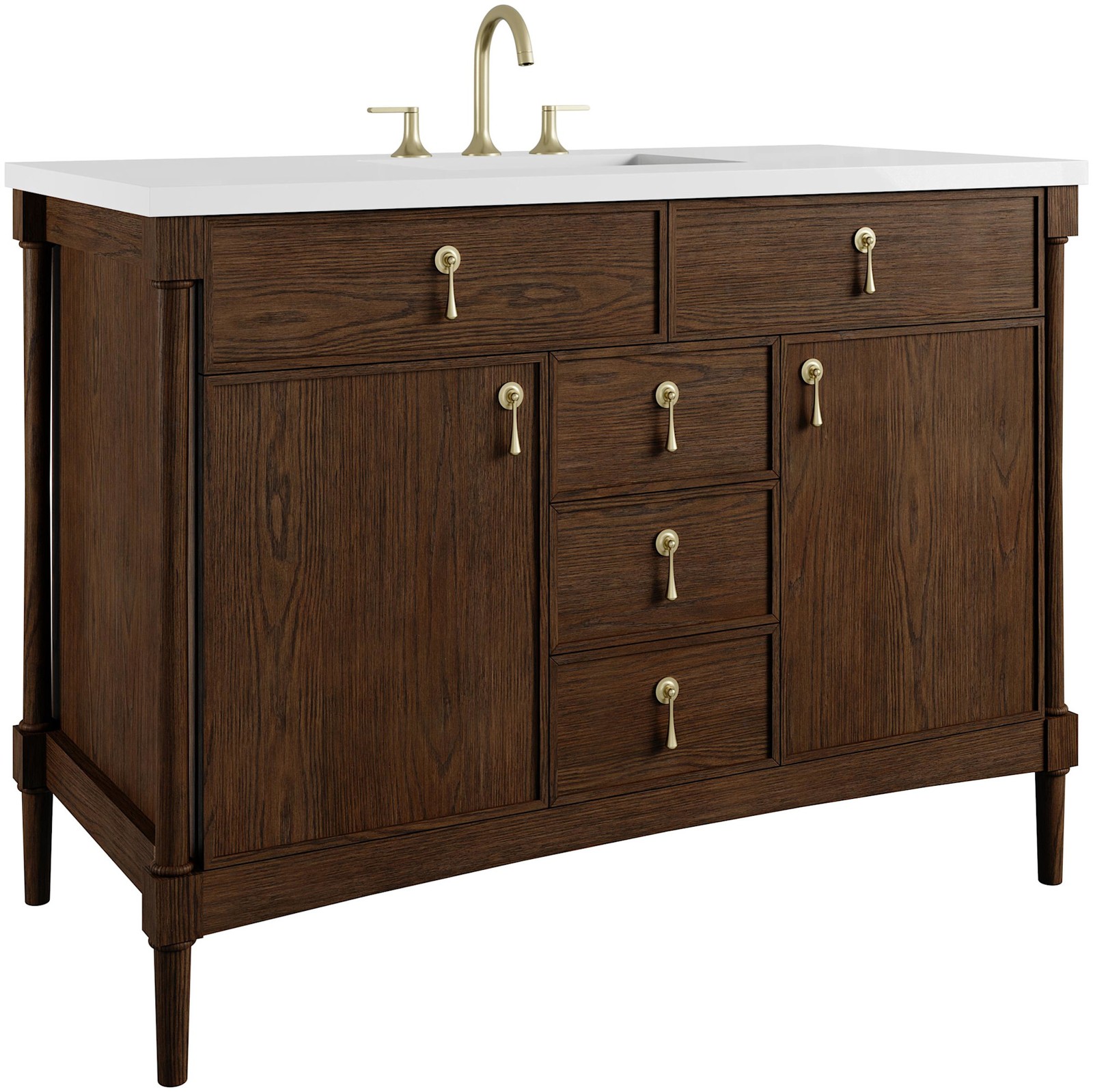 James Martin Vanities D680-V48-3WZ Kinnsden 48″ – Sable Oak