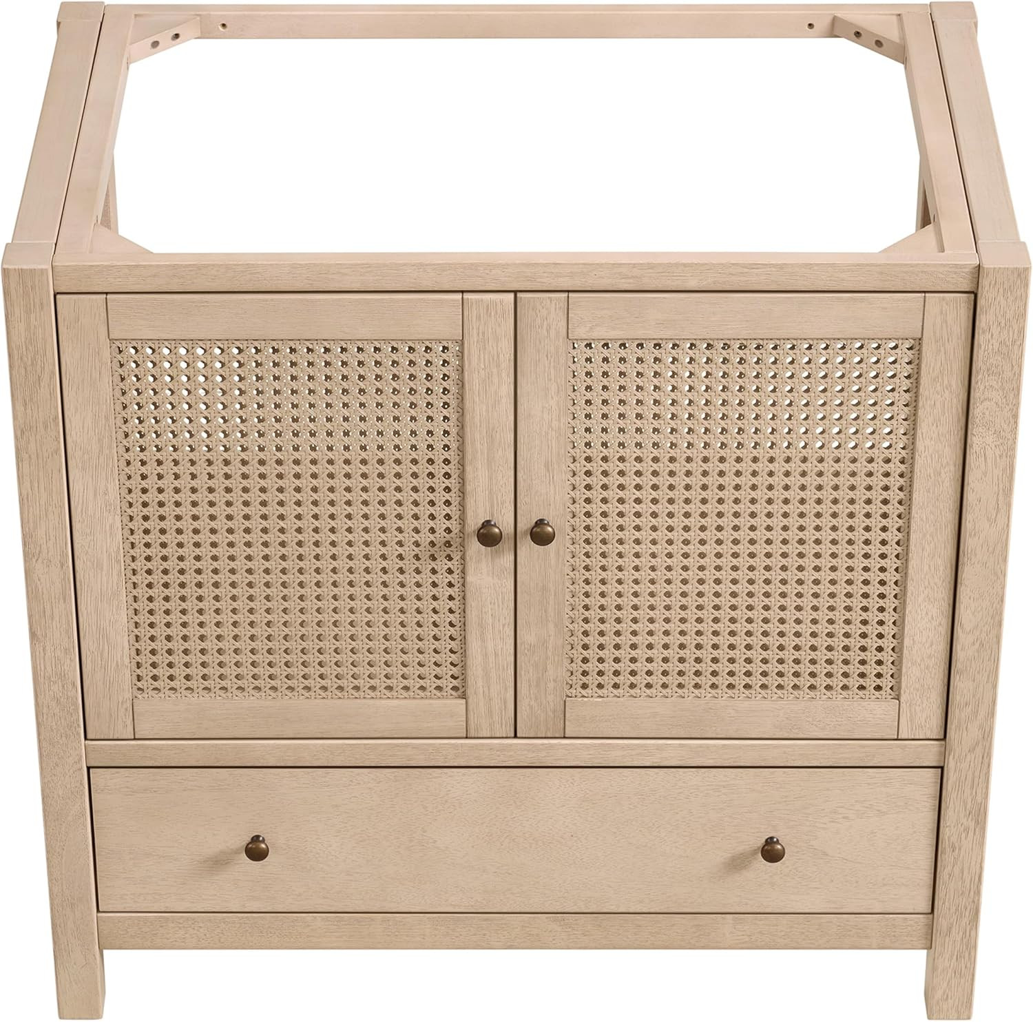 Lucca 36″ Freestanding Wood Bathroom Vanity – Large Drawer & Soft-Close Doors
