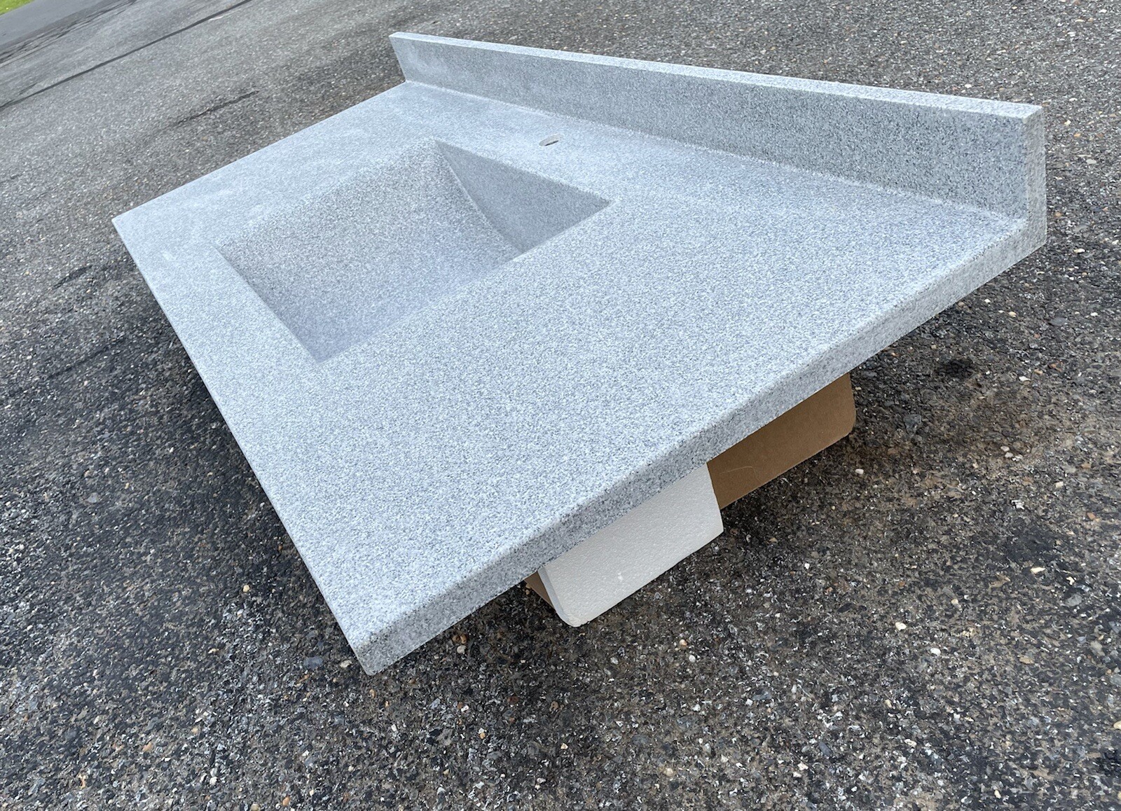 NEW Swanstone CV-2249 Contour VANITY TOP GRAY GRANITE – SOLID COLOR – 49” X 22”
