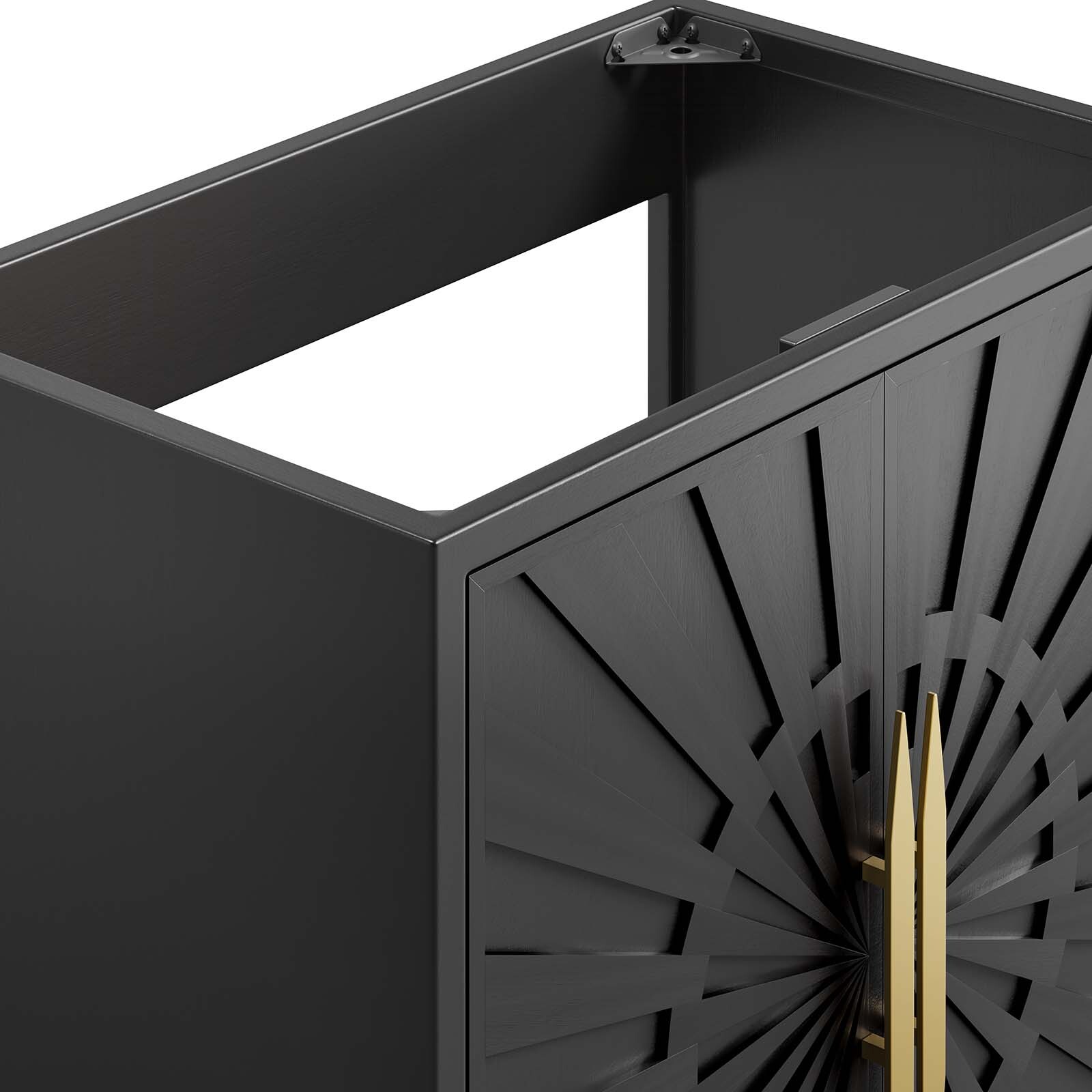Modway Awaken 30″ Bathroom Vanity Cabinet in Black – Sink Basin Not Included